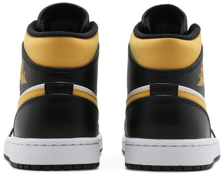 Air Jordan 1 Mid Black University Gold‘ 554724-177 Mattress Sneaker Store