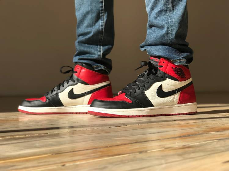 Air Jordan 1 Retro High OG BG Bred Toe‘ 575441-610 Mattress Sneaker Store