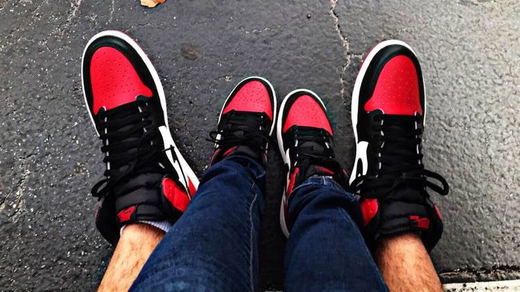 Air Jordan 1 Retro High OG Bred Toe‘ 555088-610 Mattress Sneaker Store