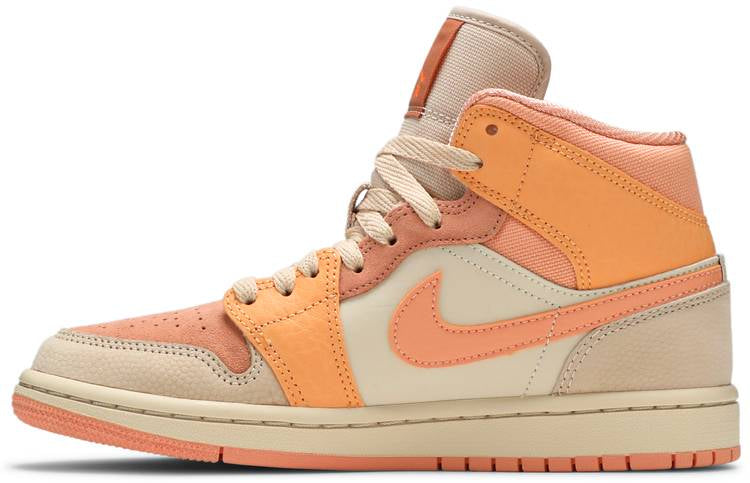Wmns Air Jordan 1 Mid ‘Apricot’ DH4270-800 Mattress Sneaker Store