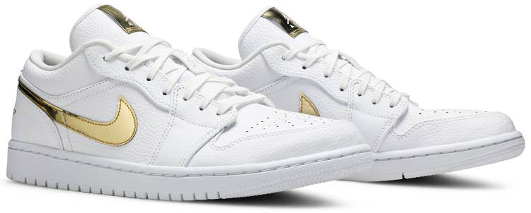 Wmns Air Jordan 1 Retro Low ‘White Metallic Gold’ CZ4776-100 Mattress Sneaker Store