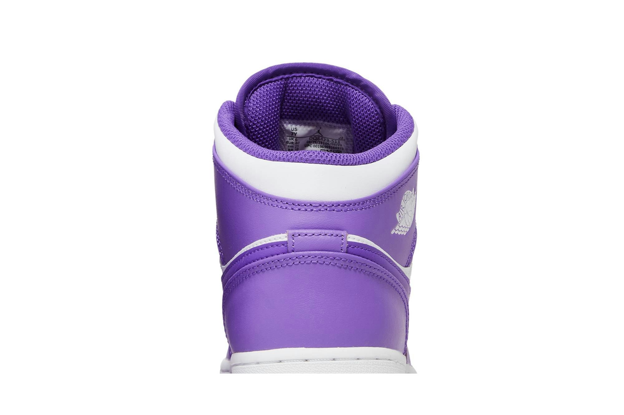 Air Jordan 1 Mid ‚White Purple‘ DQ8423-511