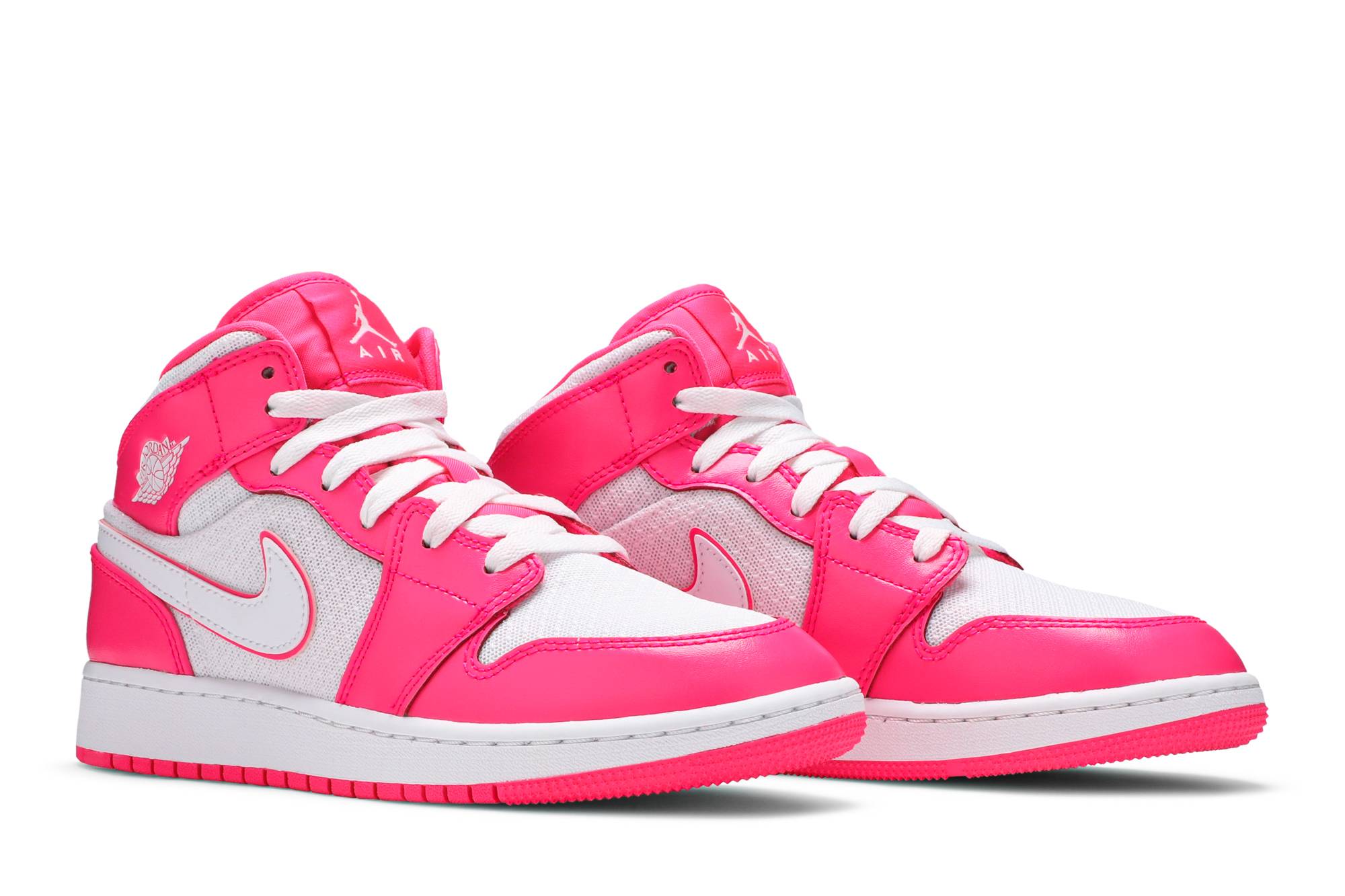 Air Jordan 1 Mid Hyper Pink White 555112-611 Domahi store