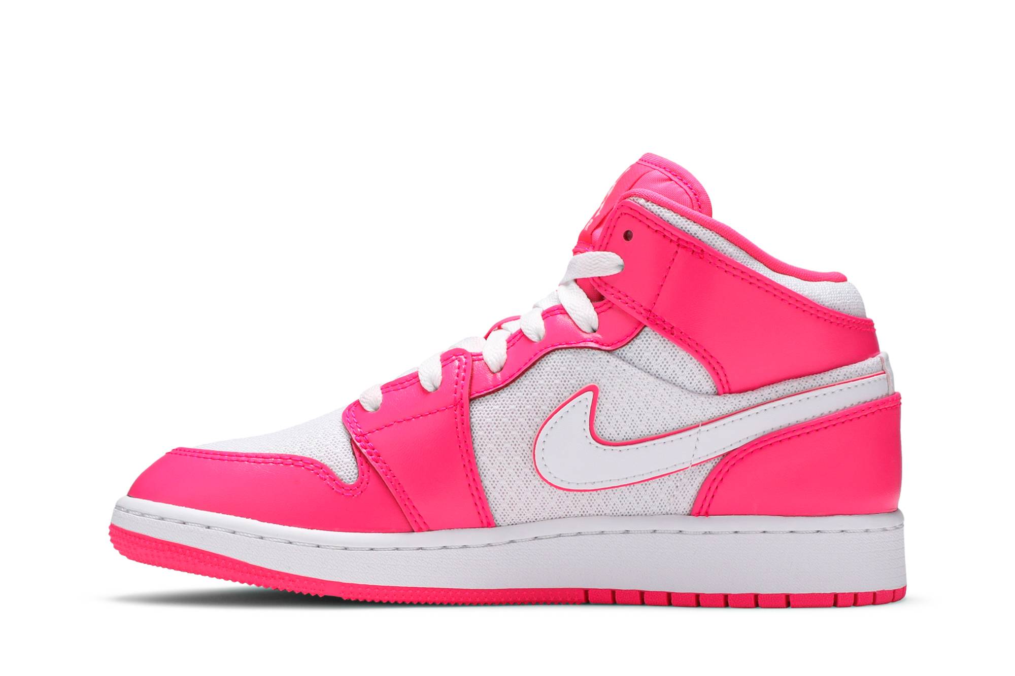 Air Jordan 1 Mid Hyper Pink White 555112-611 Domahi store