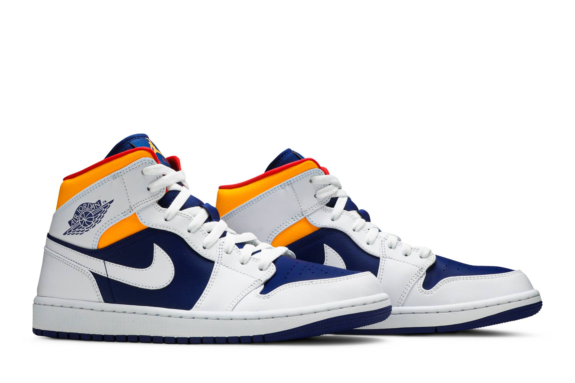 Air Jordan 1 Mid ‚White Deep Royal Blue‘ 554724-131 Domahi store