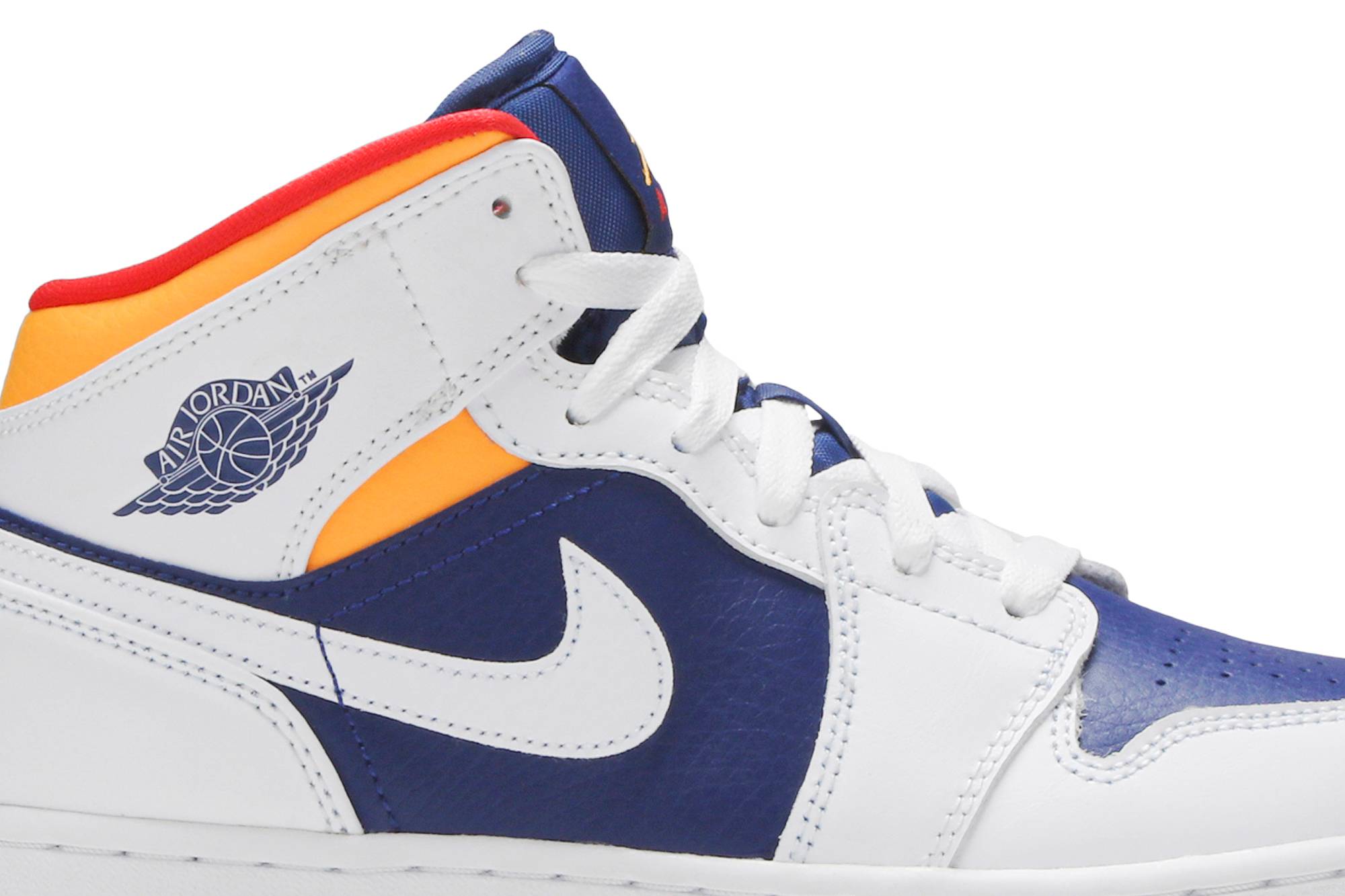 Air Jordan 1 Mid ‚White Deep Royal Blue‘ 554725-131 Domahi store