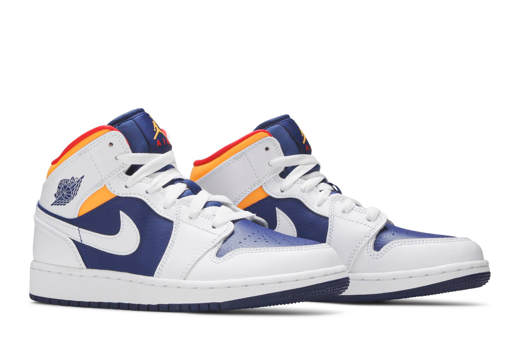 Air Jordan 1 Mid ‚White Deep Royal Blue‘ 554725-131 Domahi store