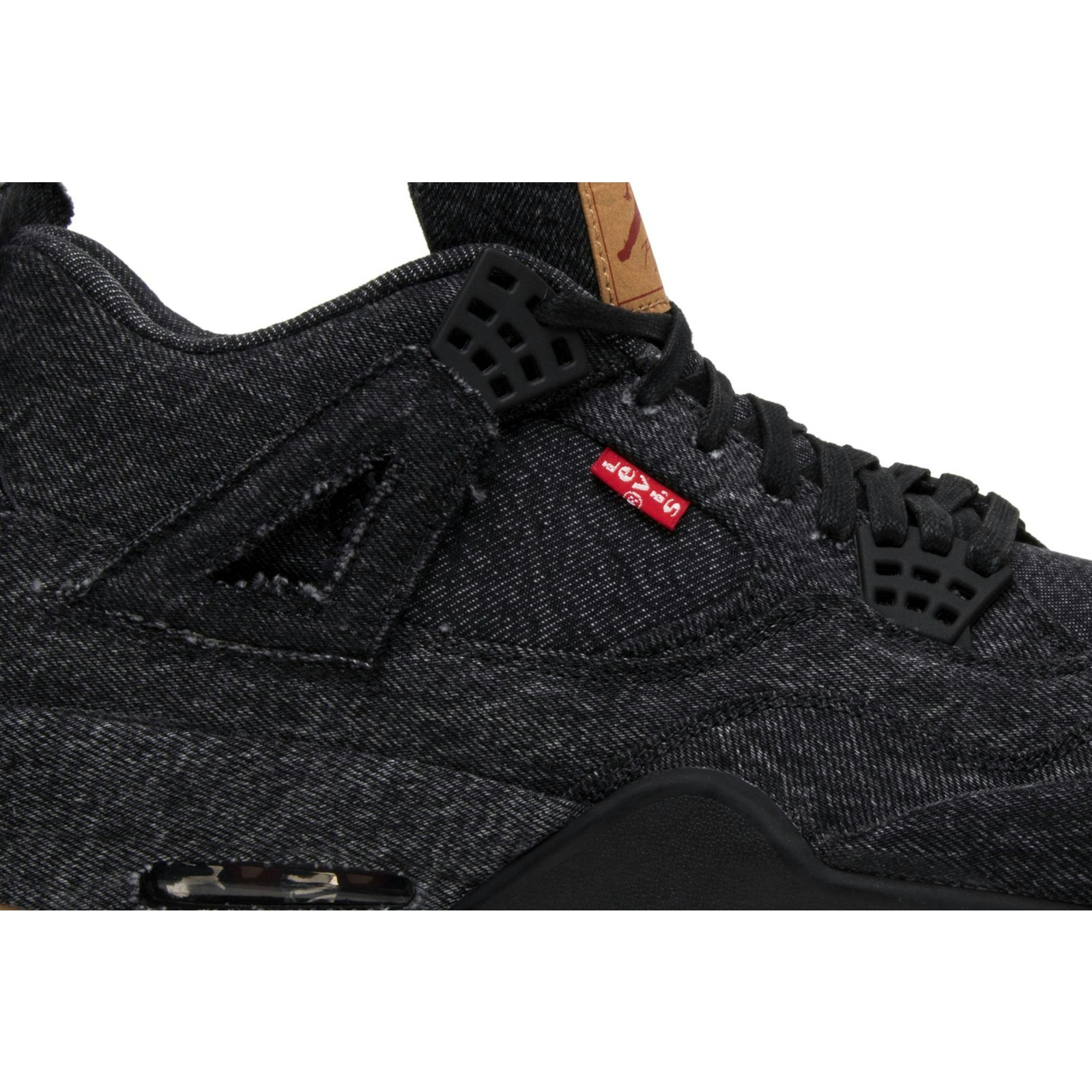 Levi’s x Air Jordan 4 Retro ‚Black Denim‘ (Blank Tag) AO2571-001 Domahi store