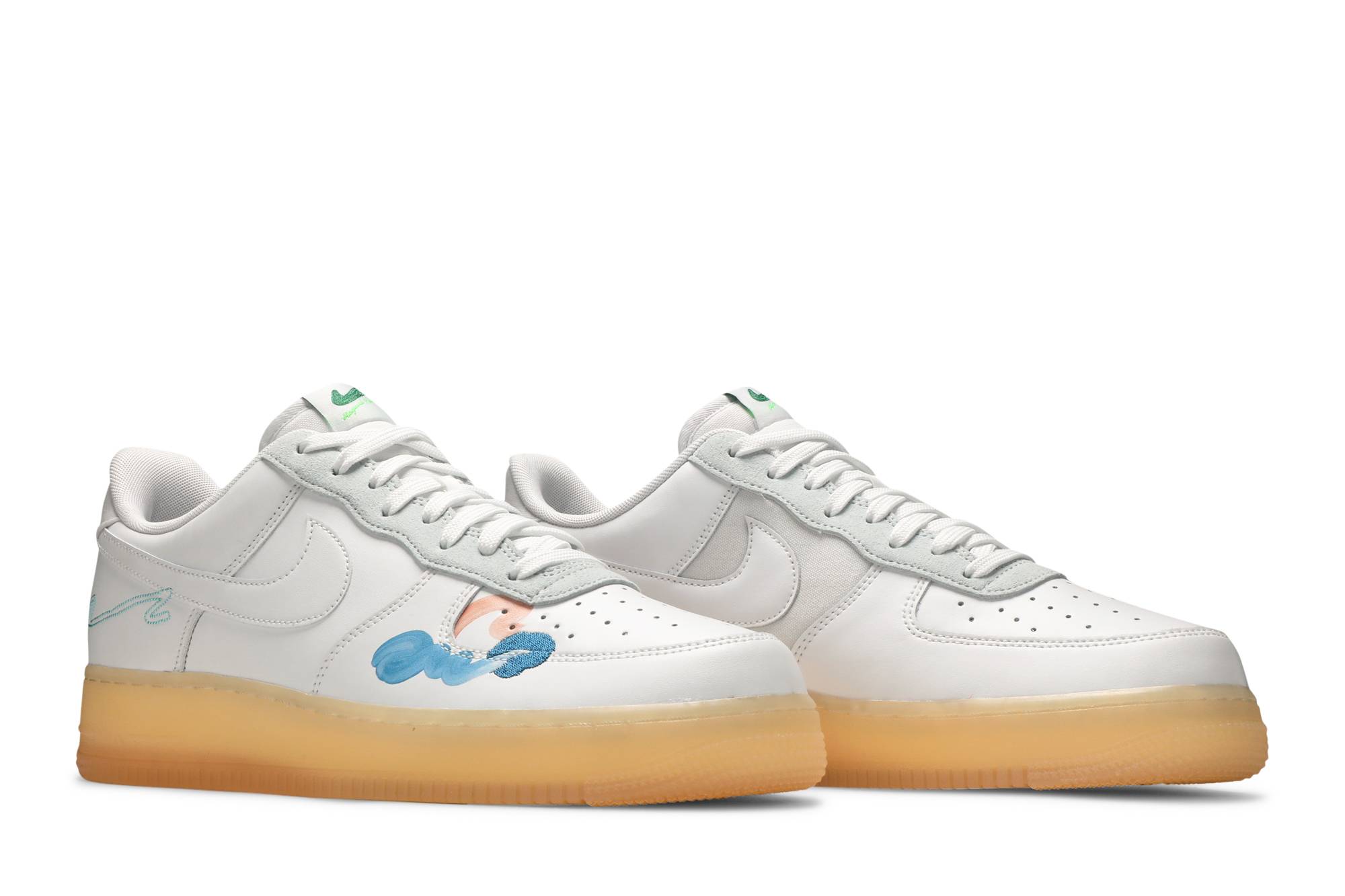 Mayumi Yamase x Nike Air Force 1 Flyleather ‚Earth Day‘ DB3598-100 Domahi store