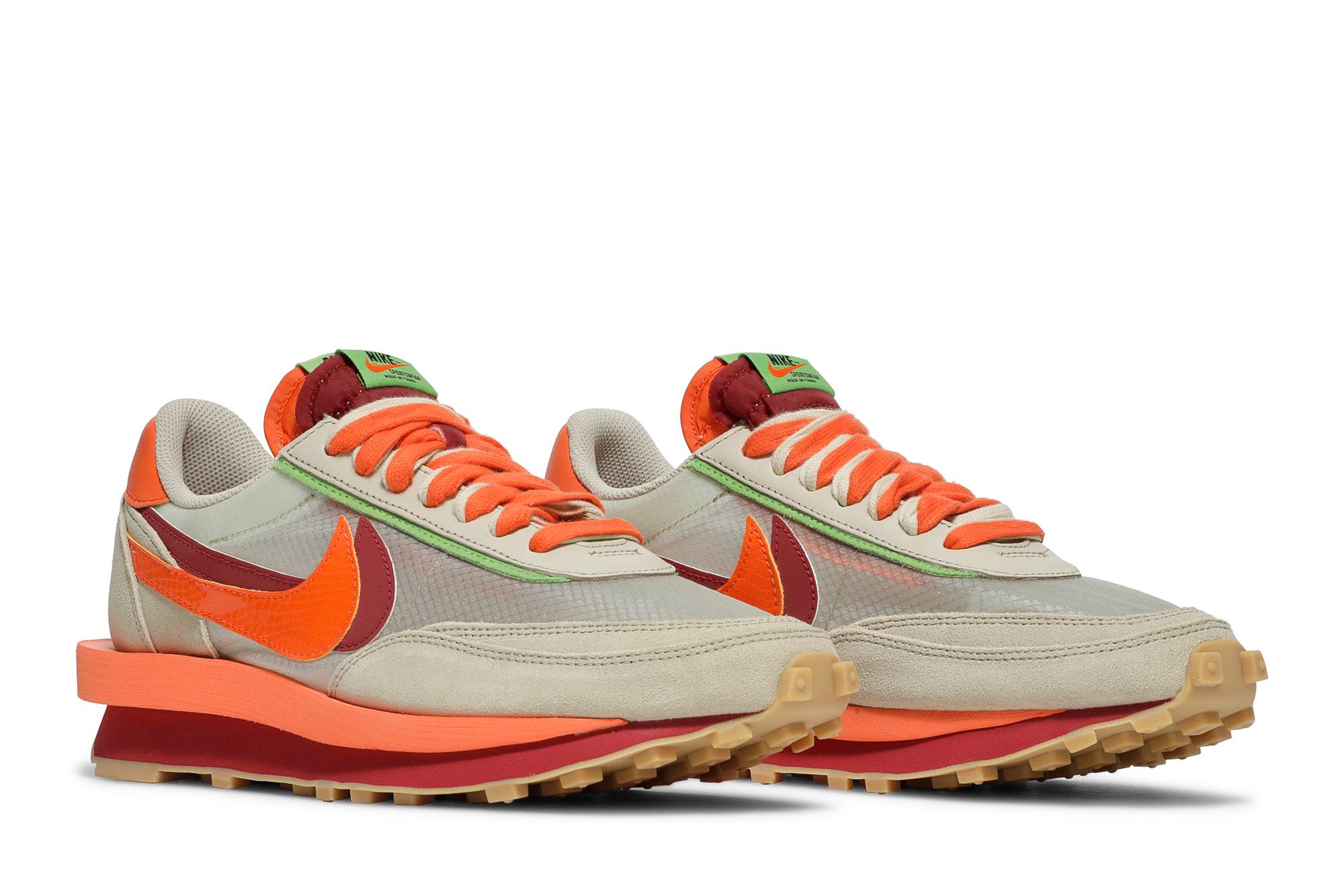 sacai x CLOT x Nike LDWaffle ‚Net Orange Blaze‘ DH1347-100 Domahi store