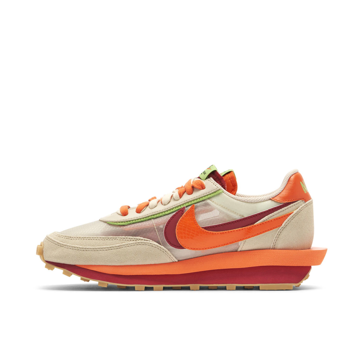 Nike LDWaffle x CLOT x Sacai Net Orange Blaze DH1347-100 Mattress Sneaker Store