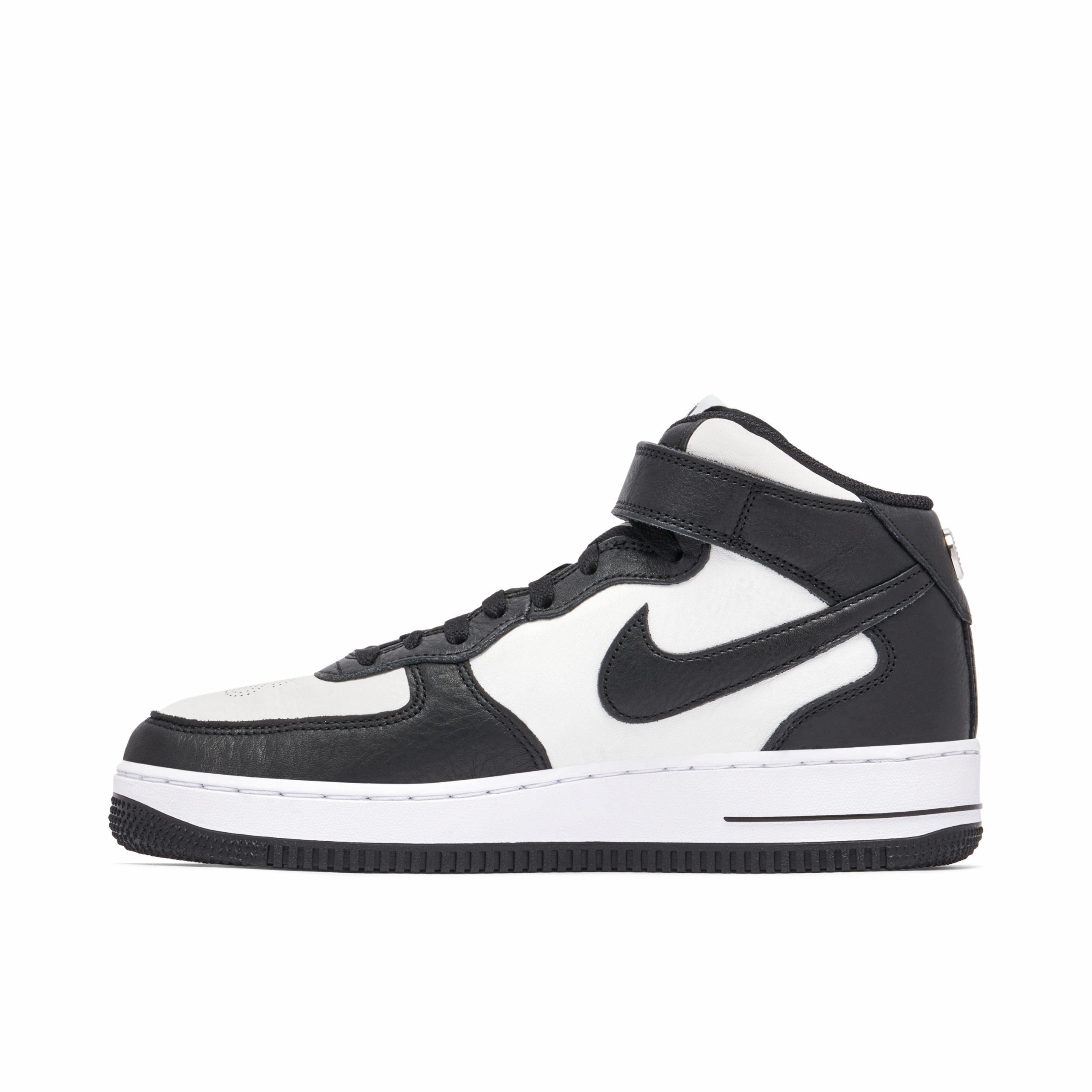 Stussy x Nike Air Force 1 Mid Black White DJ7840-002 Mattress Sneaker Store