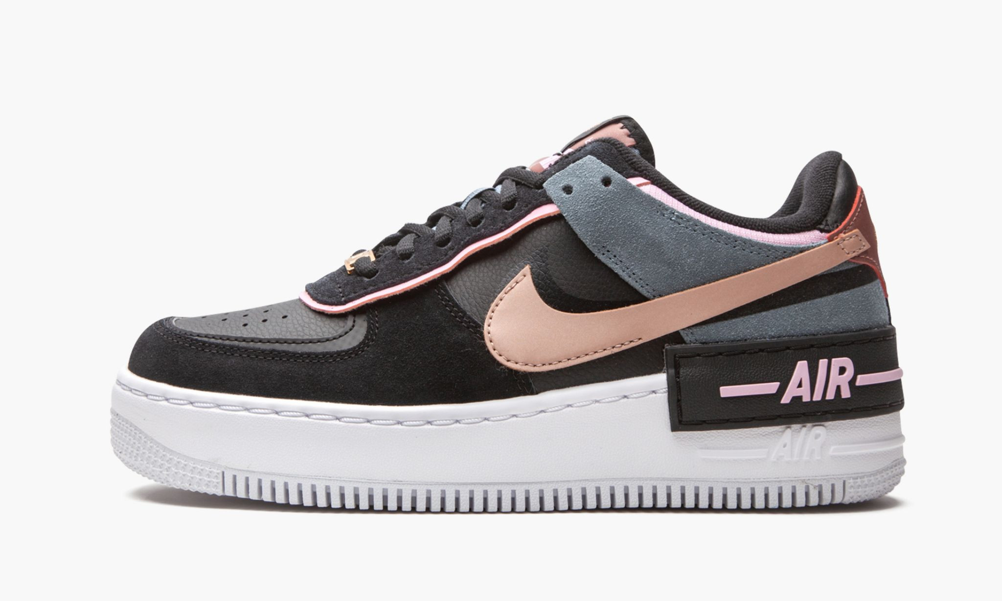 WMNS Air Force 1 Shadow “Black / Light Arctic Pink” Mattress Sneaker Store