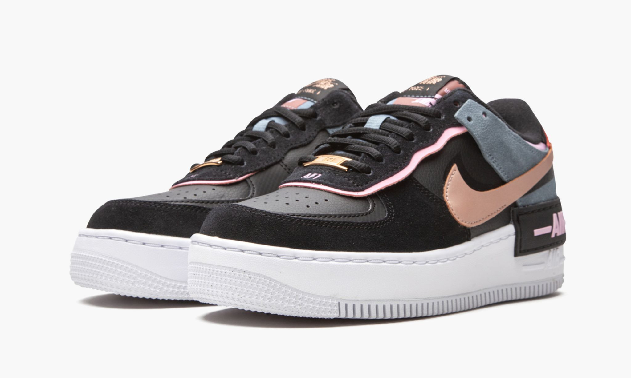 WMNS Air Force 1 Shadow “Black / Light Arctic Pink” Mattress Sneaker Store