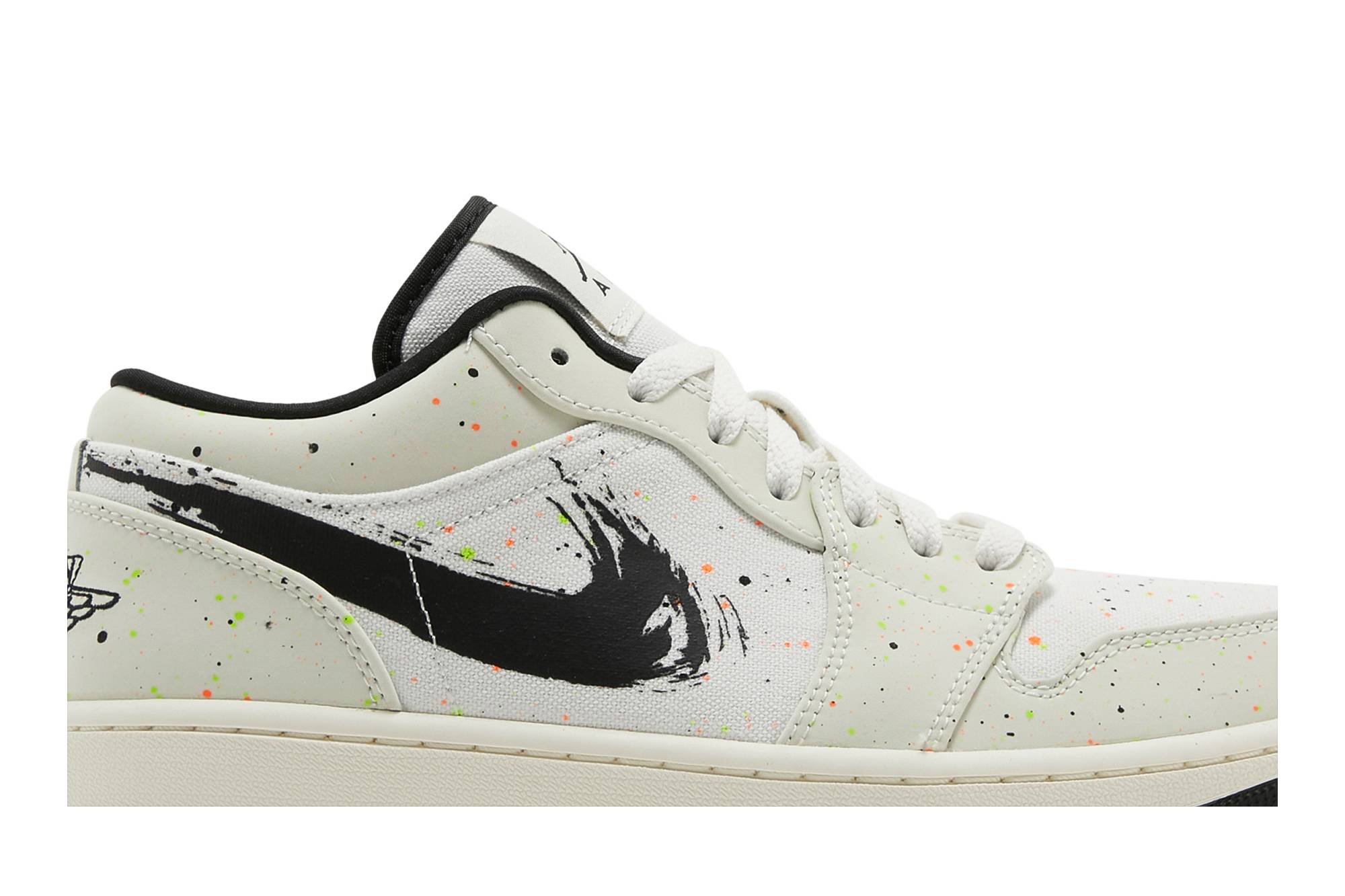 Air Jordan 1 Low ‘Brushstroke Swoosh – Paint Splatter’ DM3528-100 Domahi store