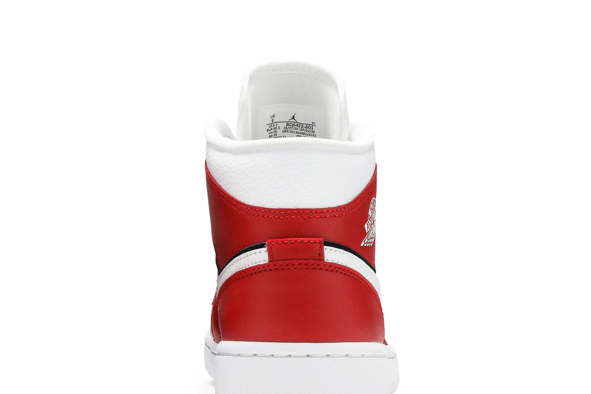 Air Jordan 1 Mid ‘Gym Red Black’ BQ6472-601 Domahi store