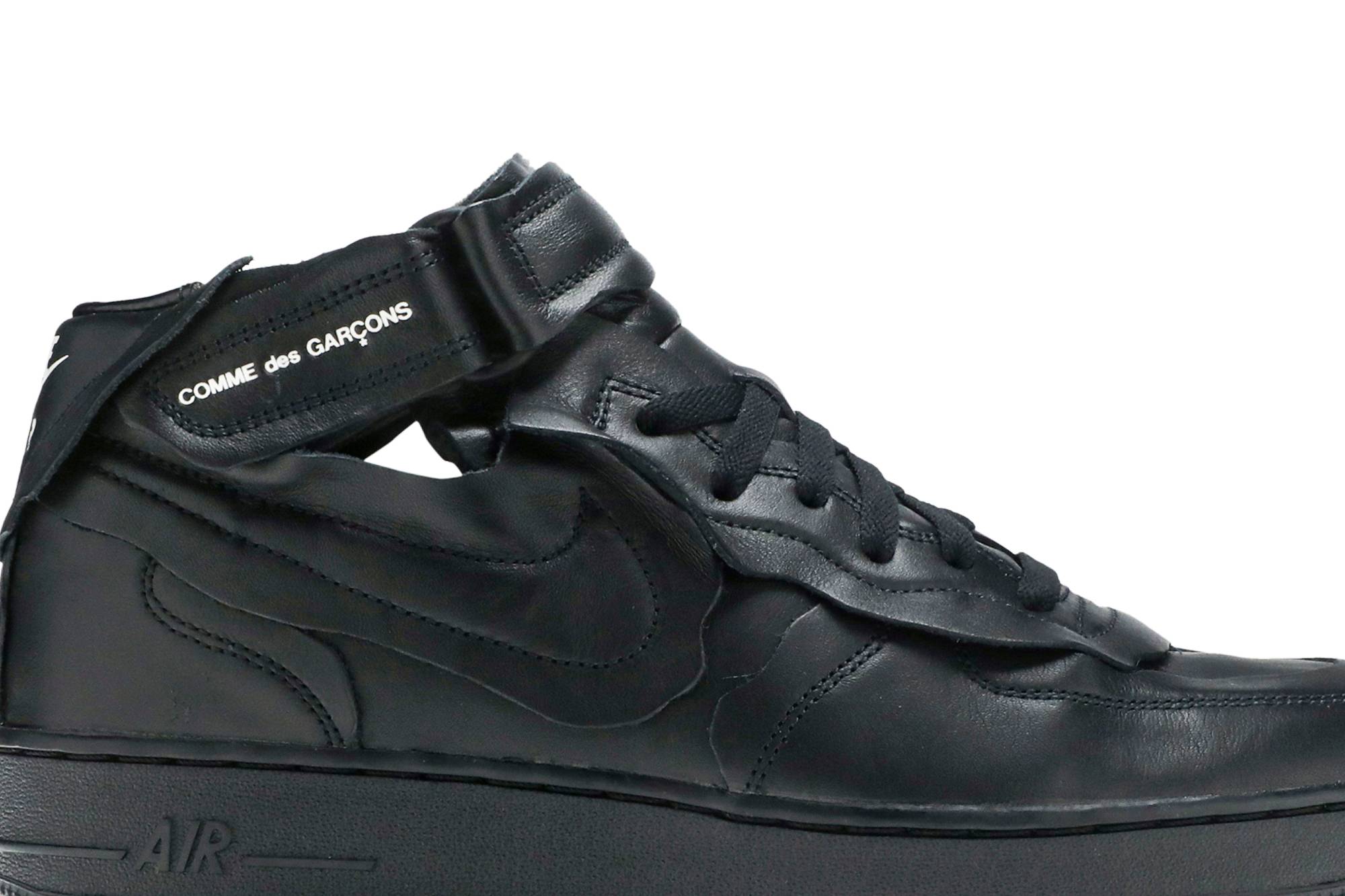 Comme des Garcons x Nike Air Force 1 Mid ‘Triple Black’ DC3601-001 Domahi store