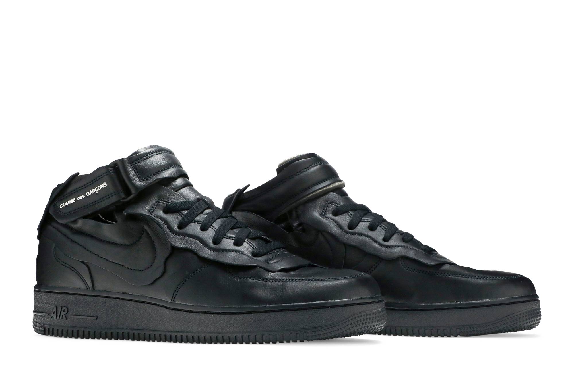 Comme des Garcons x Nike Air Force 1 Mid ‘Triple Black’ DC3601-001 Domahi store