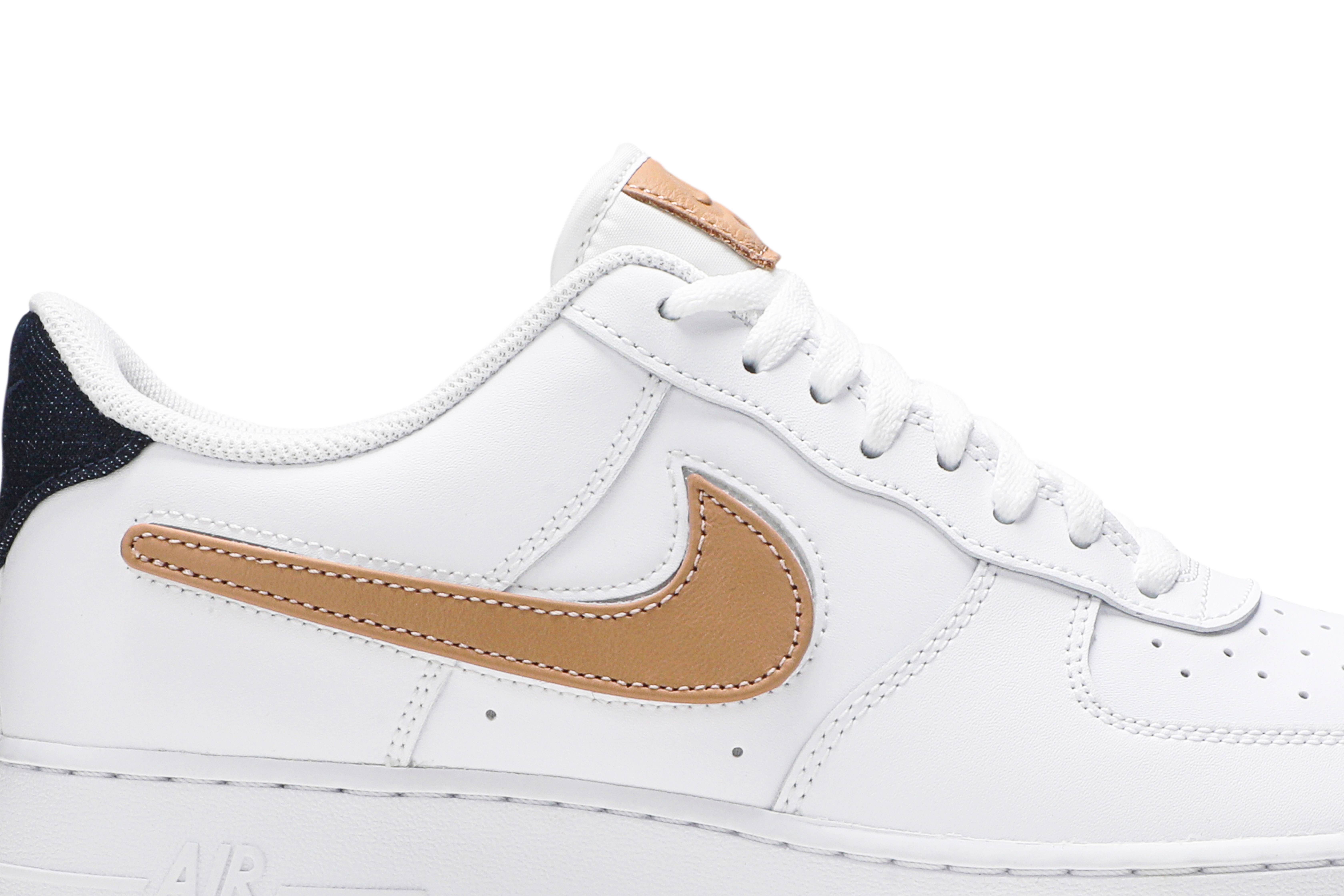 Nike Air Force 1 Low ’07 LV8 ‘Removable Swoosh – White Vachetta Tan’ CT2253-100 Domahi store
