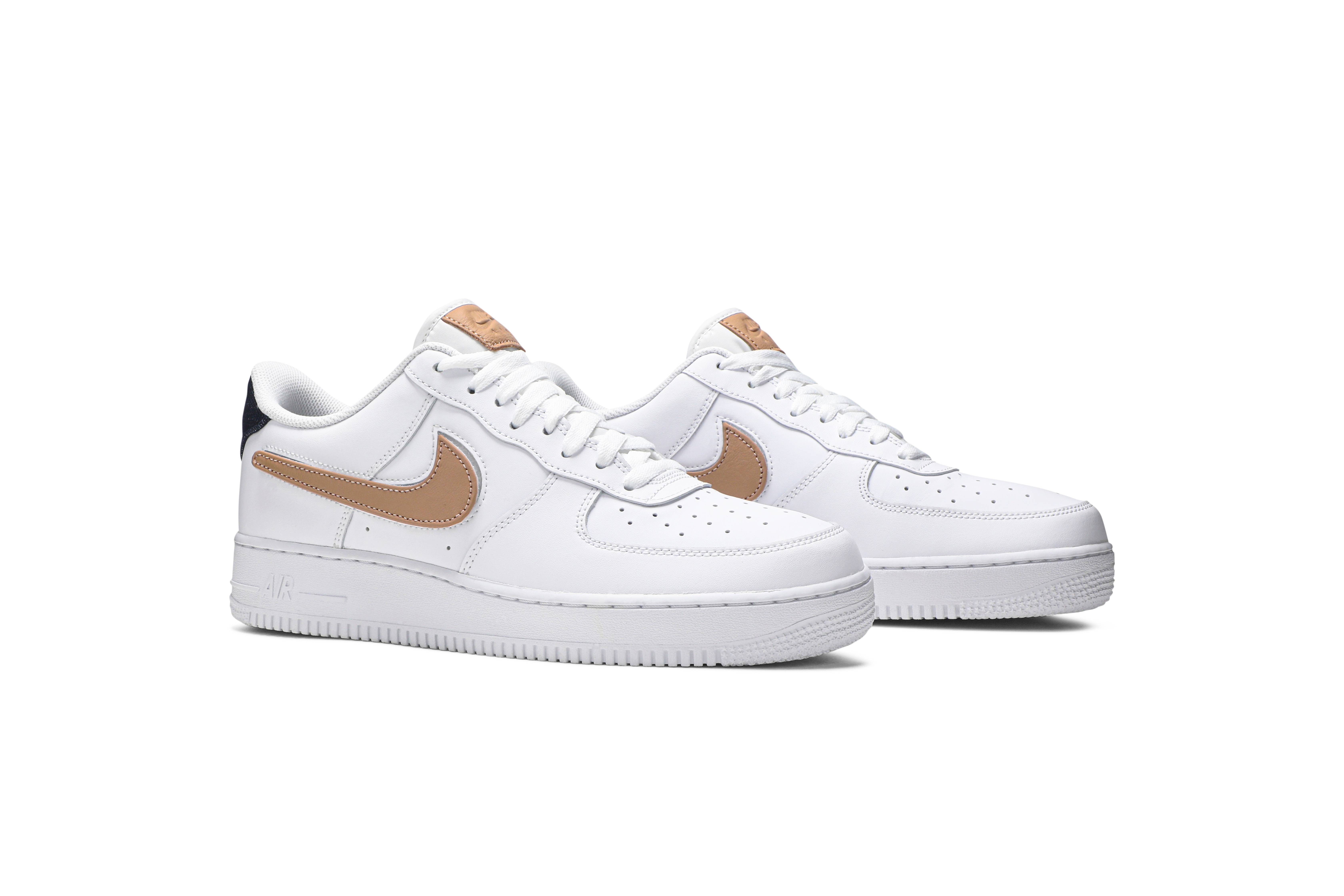 Nike Air Force 1 Low ’07 LV8 ‘Removable Swoosh – White Vachetta Tan’ CT2253-100 Domahi store