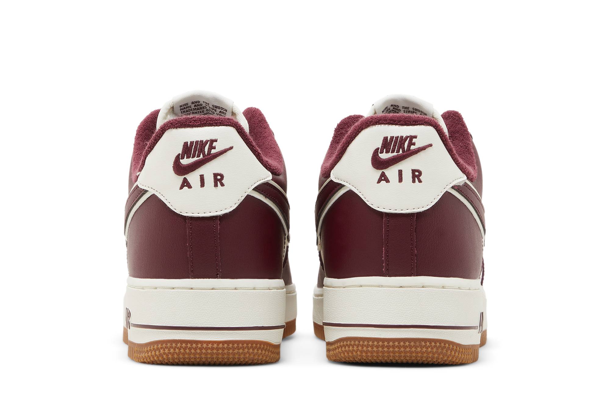 Nike Air Force 1 Low College Pack ‘Burgundy/White’ DQ7659-102 Domahi store