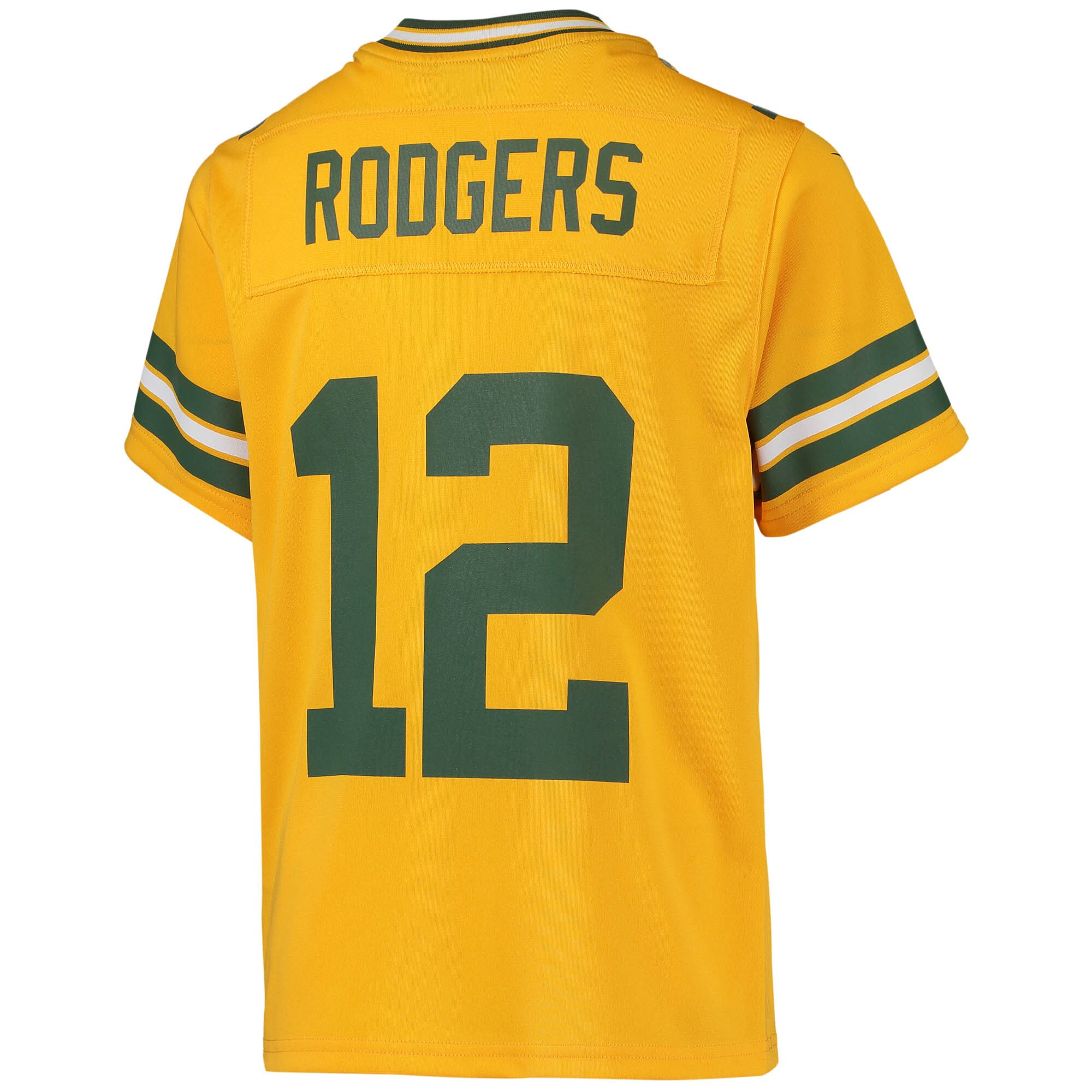 Aaron Rodgers Green Bay Packers Nike Youth Inverted Team Game Jersey – Gold Clowdercats