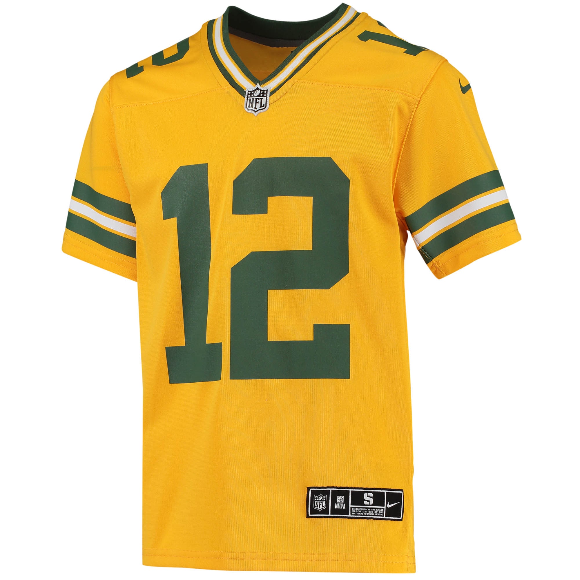 Aaron Rodgers Green Bay Packers Nike Youth Inverted Team Game Jersey – Gold Clowdercats