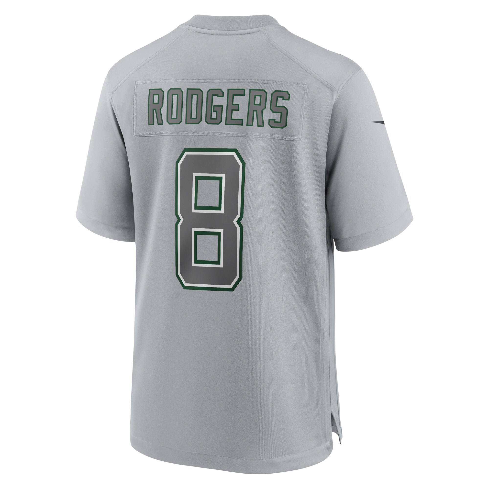 Aaron Rodgers New York Jets Nike Atmosphere Fashion Game Jersey – Heather Gray Clowdercats