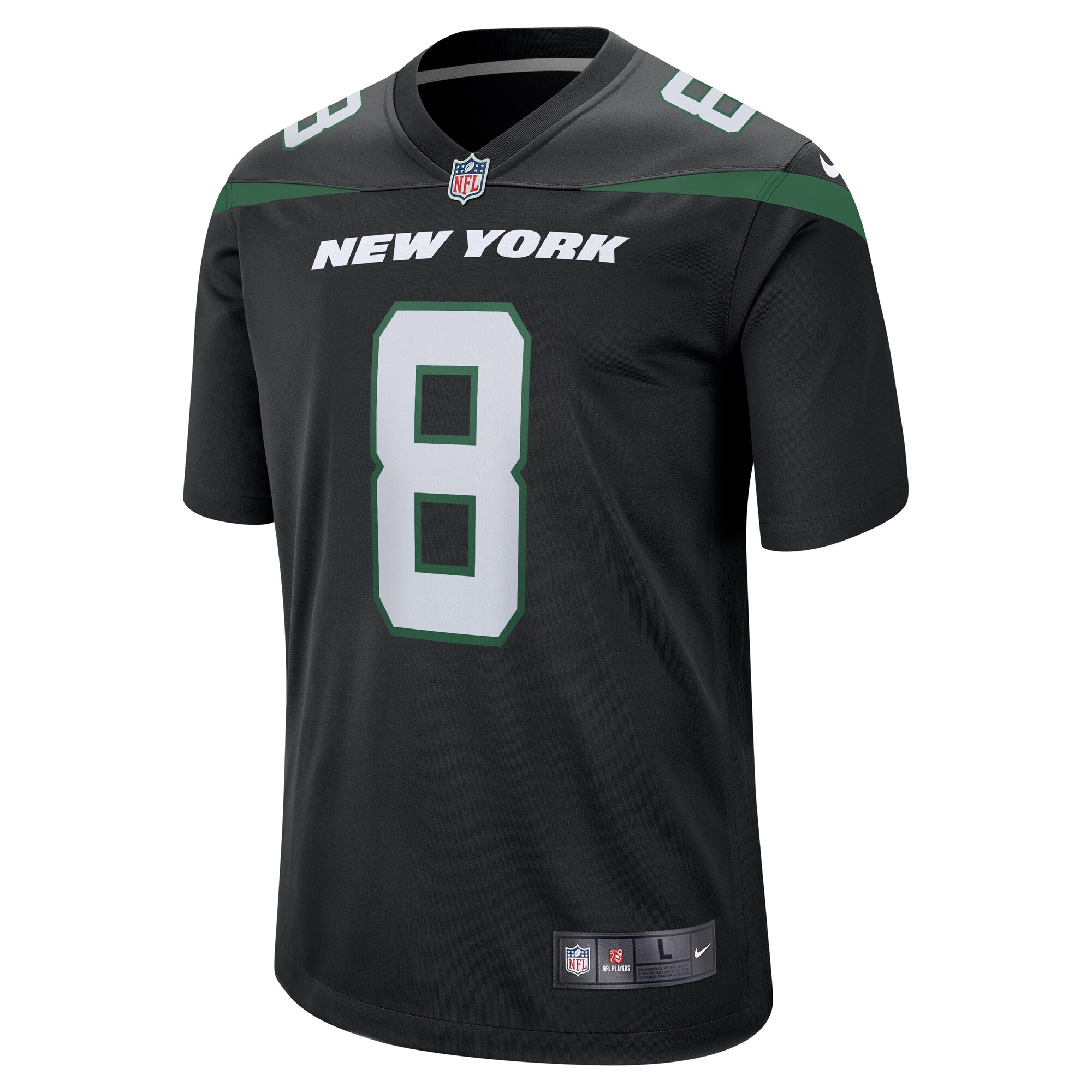 Aaron Rodgers New York Jets Nike Game Jersey – Black Clowdercats