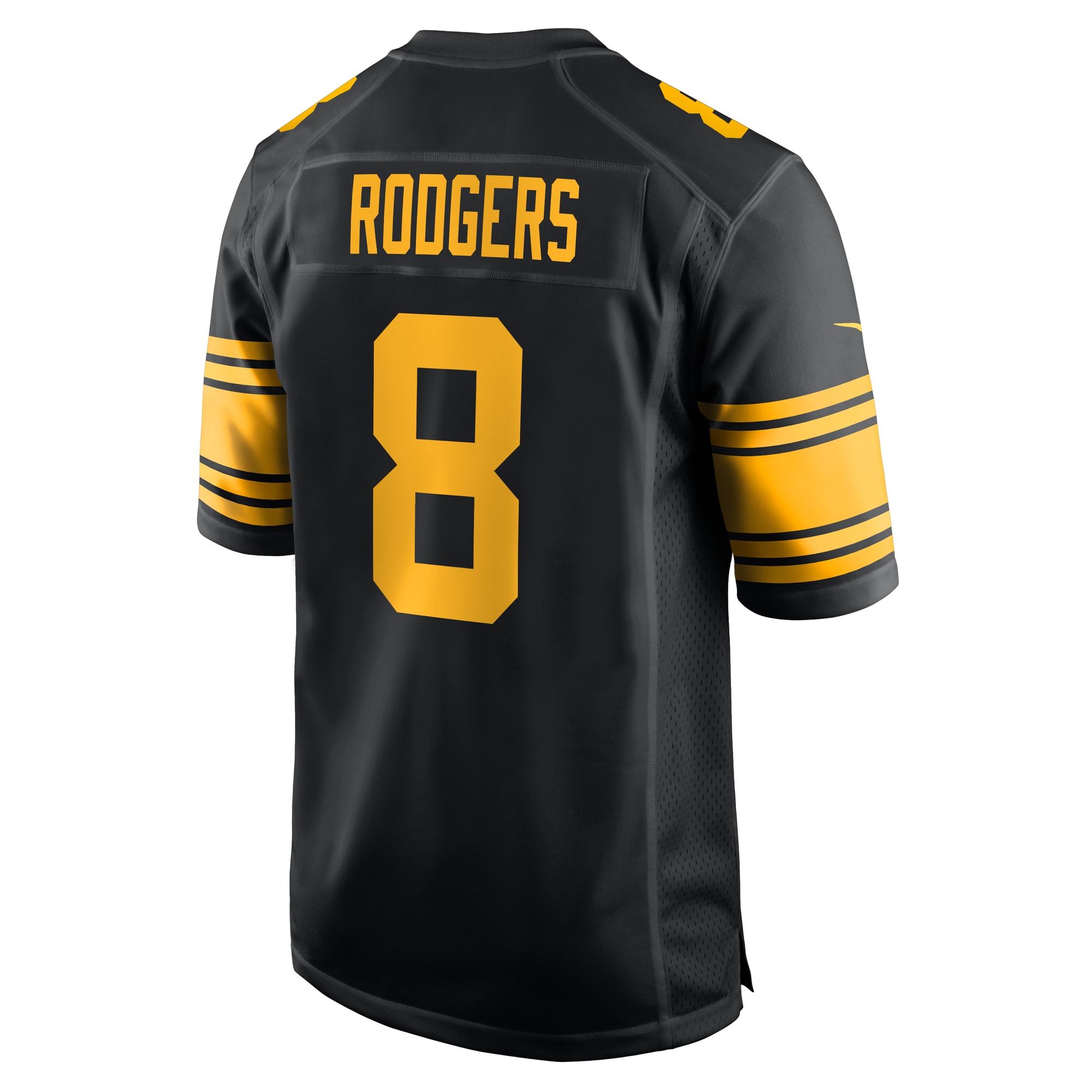 Aaron Rodgers Pittsburgh Steelers Nike Alternate Game Jersey – Black Clowdercats
