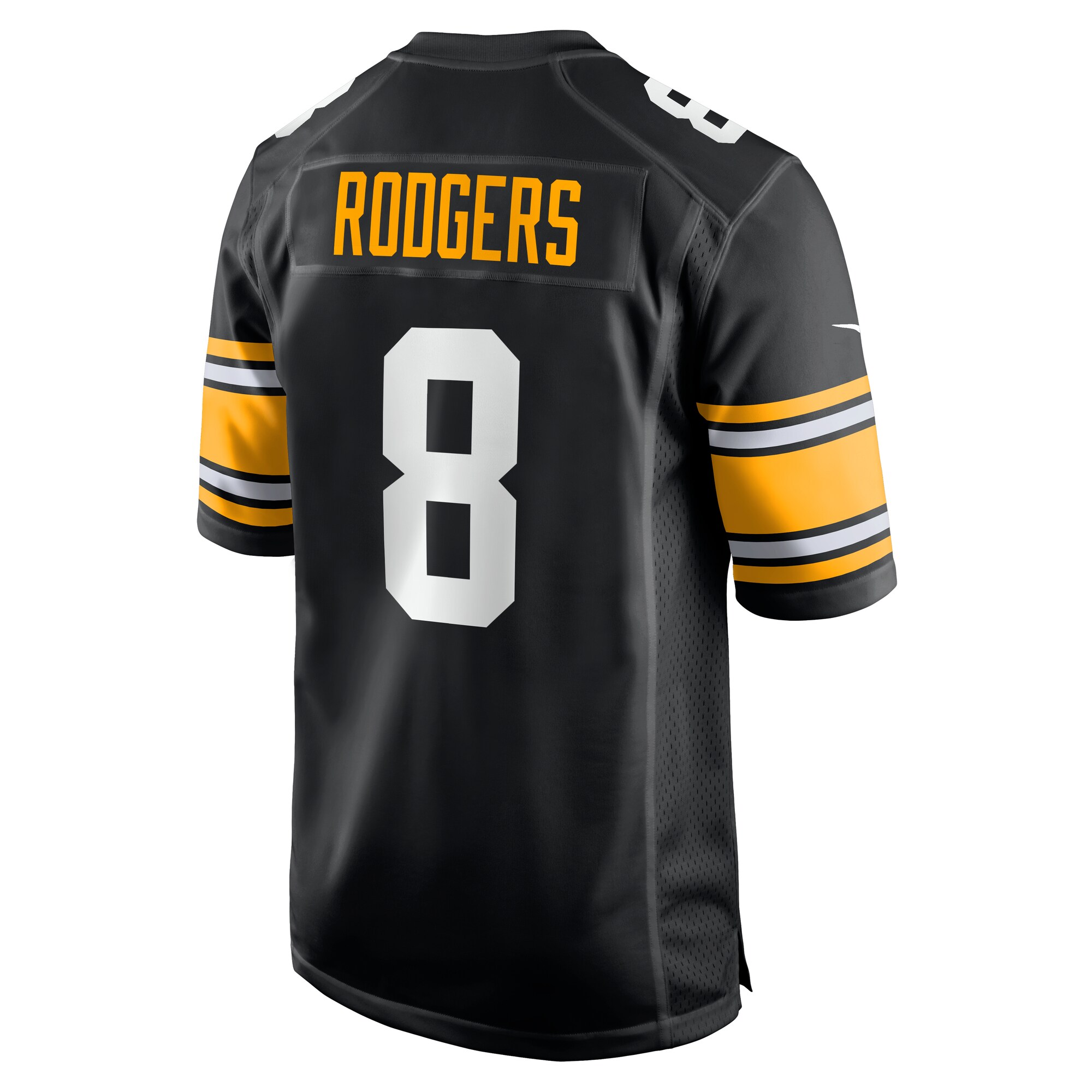 Aaron Rodgers Pittsburgh Steelers Nike Alternate Game Jersey – Black Clowdercats
