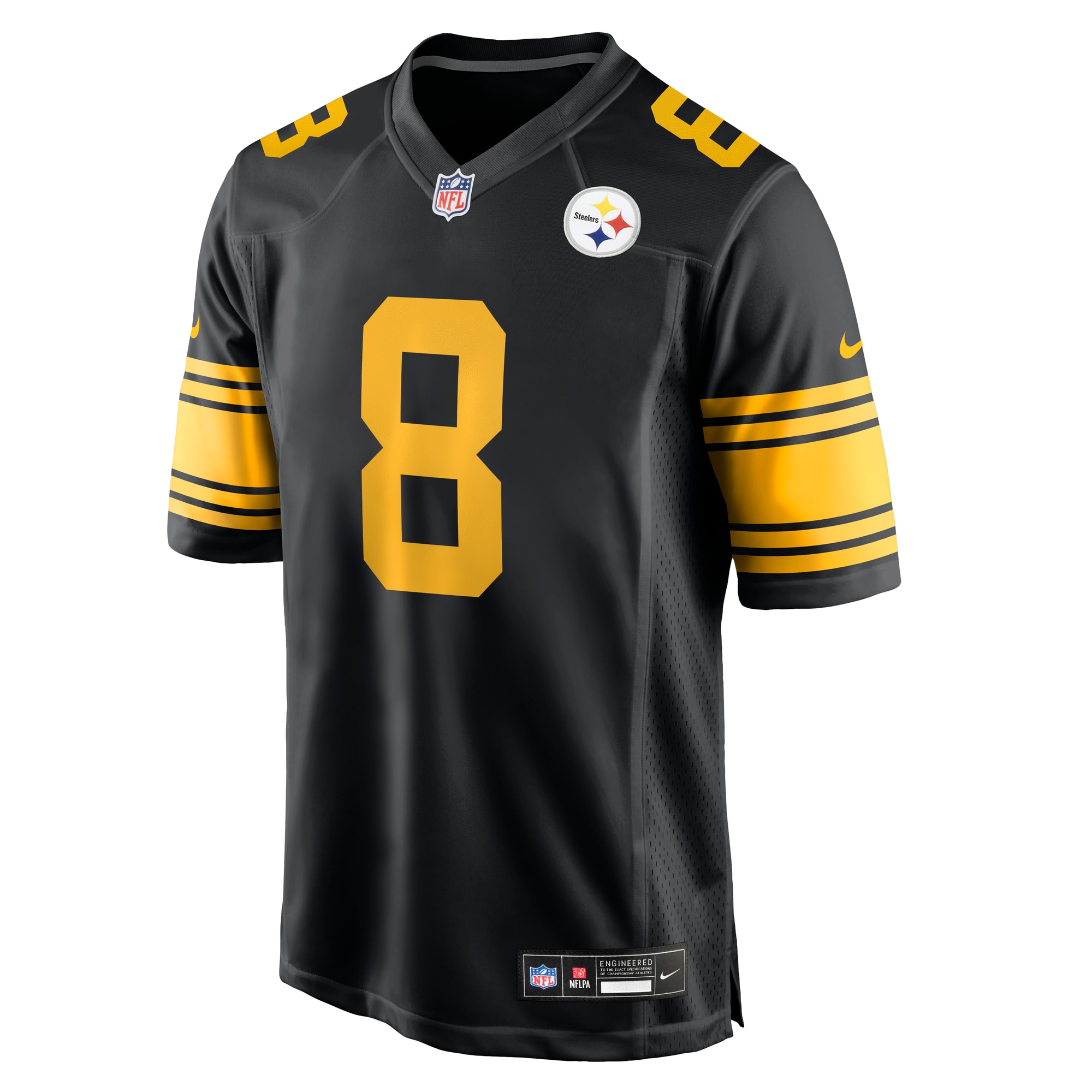 Aaron Rodgers Pittsburgh Steelers Nike Alternate Game Jersey – Black Clowdercats