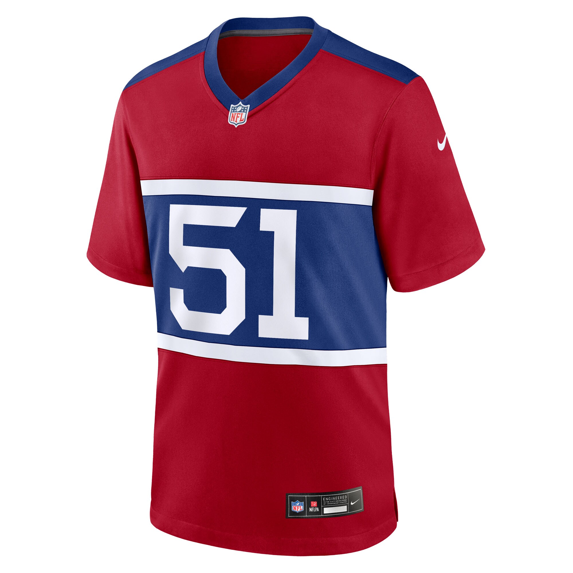 Abdul Carter New York Giants Nike First Round Pick Alternate Game Jersey – Red Clowdercats