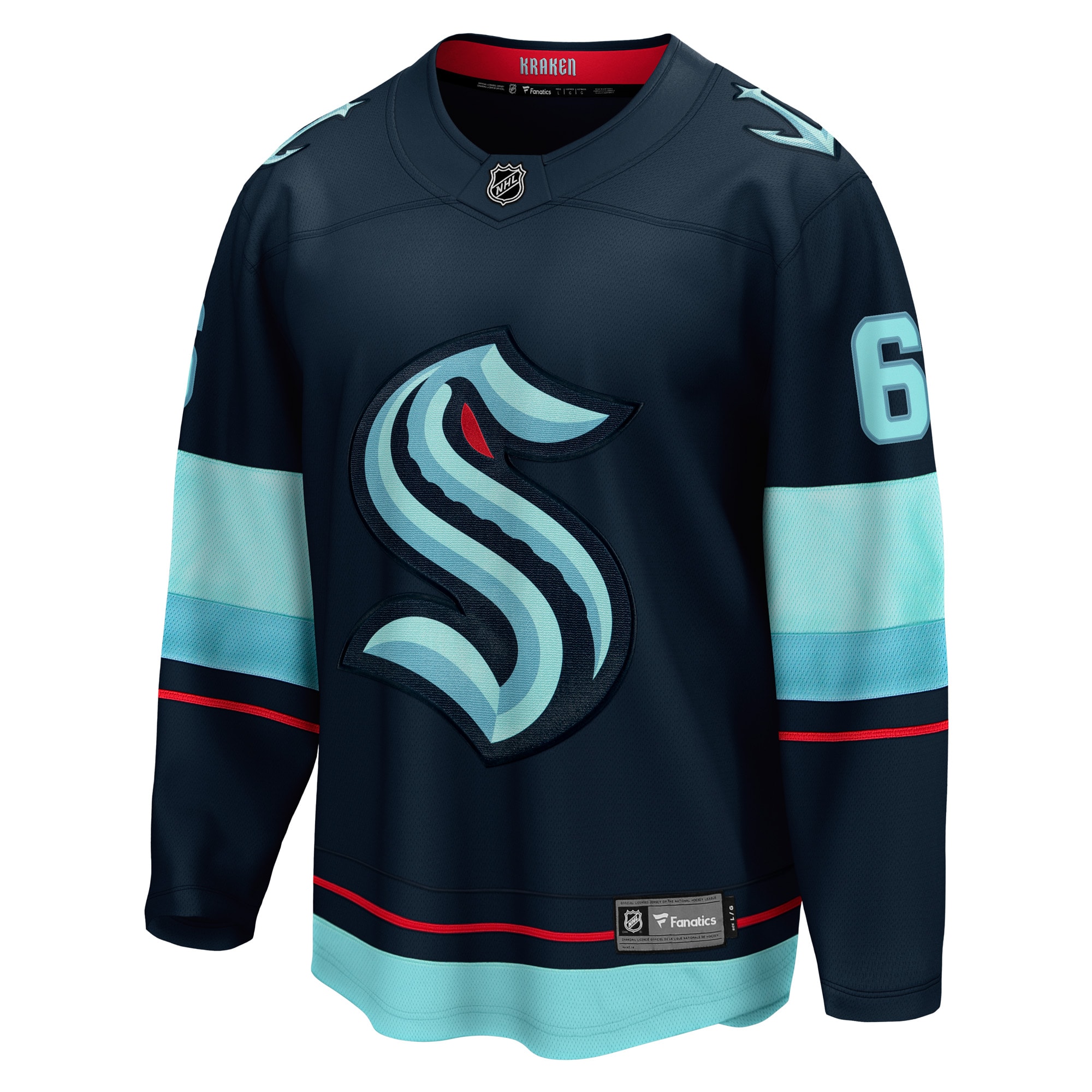 Adam Larsson Seattle Kraken Fanatics Home Breakaway Player Jersey – Deep Sea Blue Clowdercats
