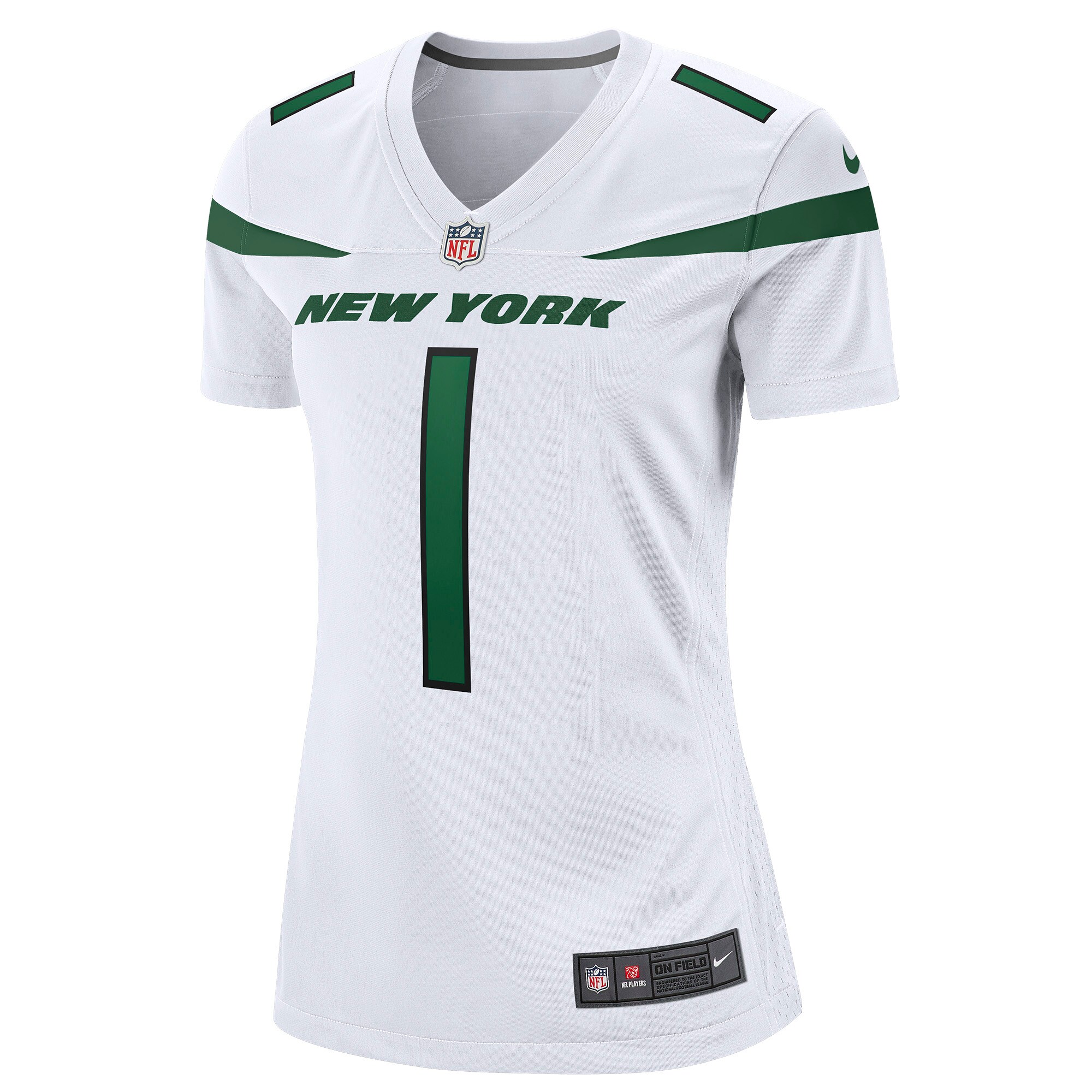 Ahmad Sauce Gardner New York Jets Nike Women’s Player Jersey – White Clowdercats
