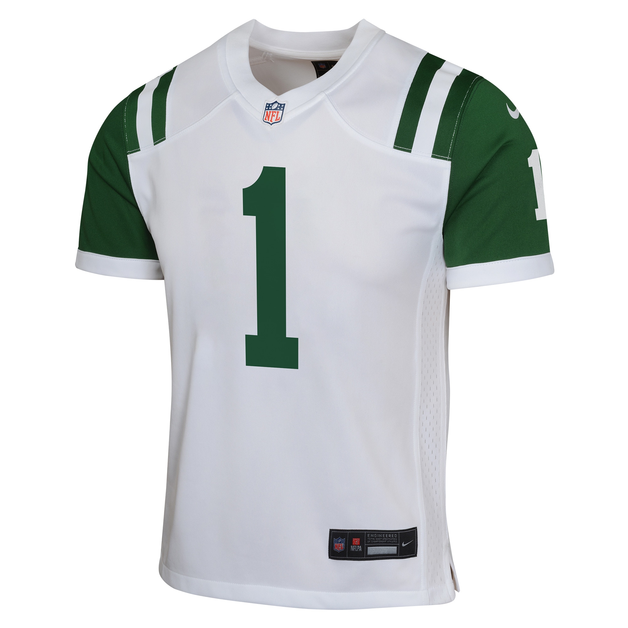 Ahmad Sauce Gardner New York Jets Nike Youth Game Jersey – White Clowdercats