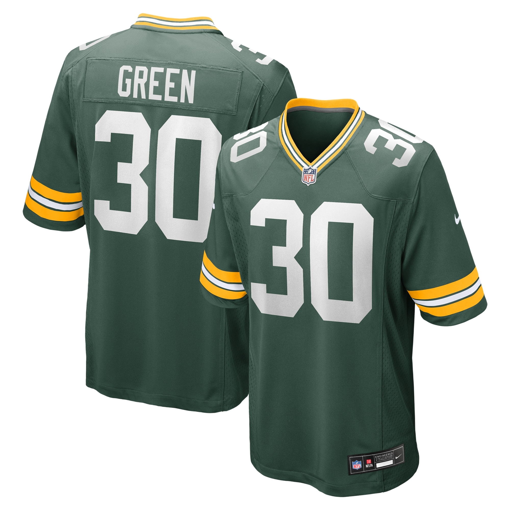 Ahman Green Green Bay Packers Nike Team Retired Player Game Jersey – Green Clowdercats