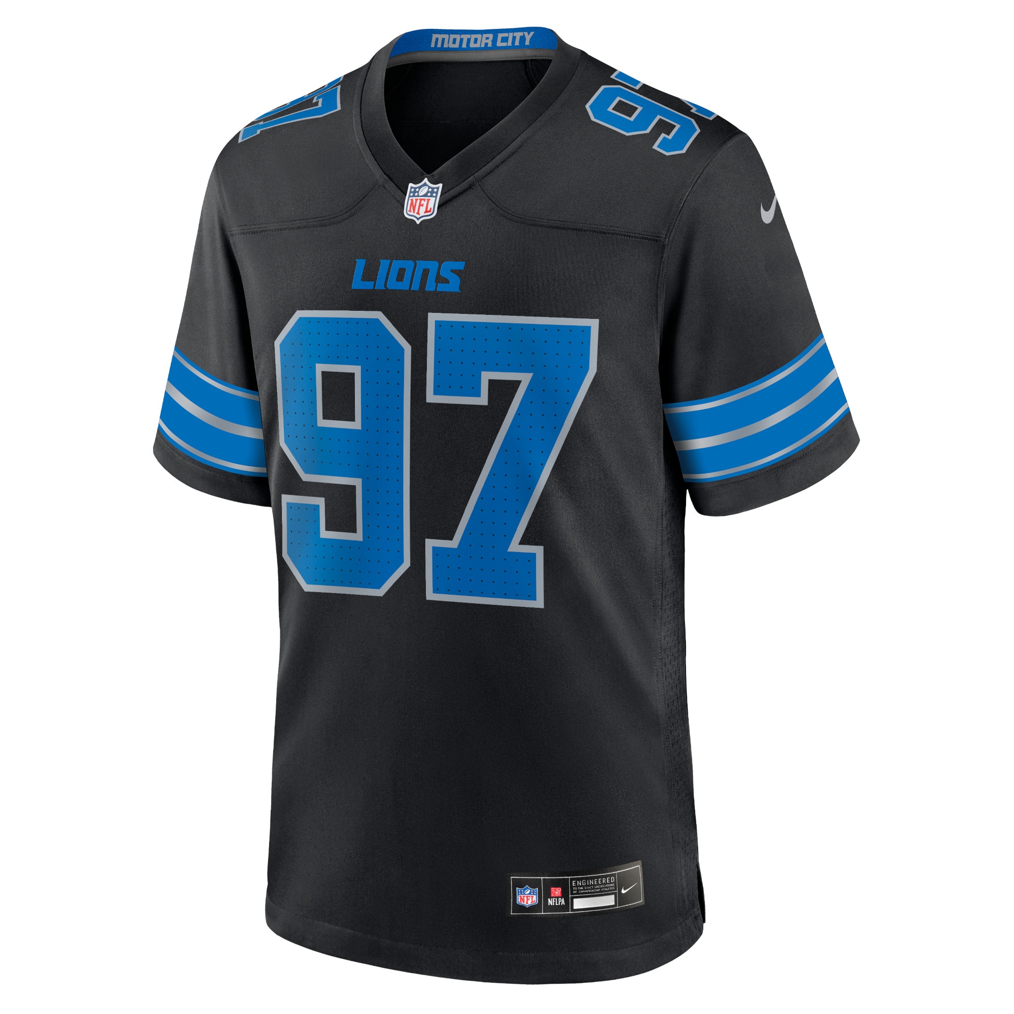 Aidan Hutchinson Detroit Lions Nike 2nd Alternate Game Jersey – Black Clowdercats