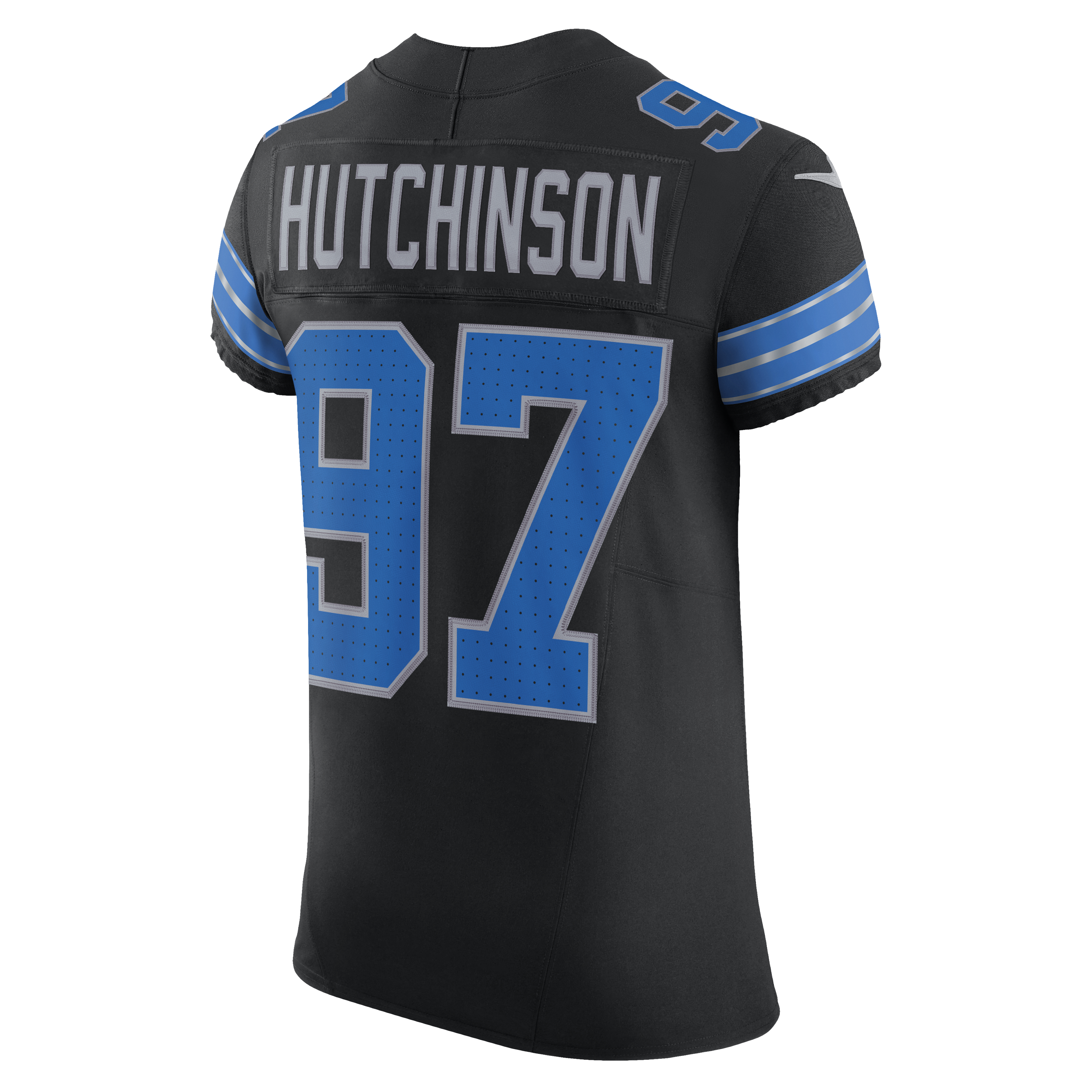 Aidan Hutchinson Detroit Lions Nike Alternate Vapor F.U.S.E. Elite Jersey – Black Clowdercats
