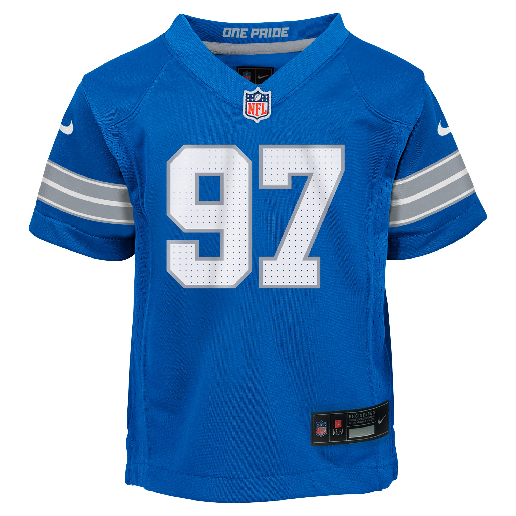 Aidan Hutchinson Detroit Lions Nike Infant Team Player Game Jersey – Blue Clowdercats