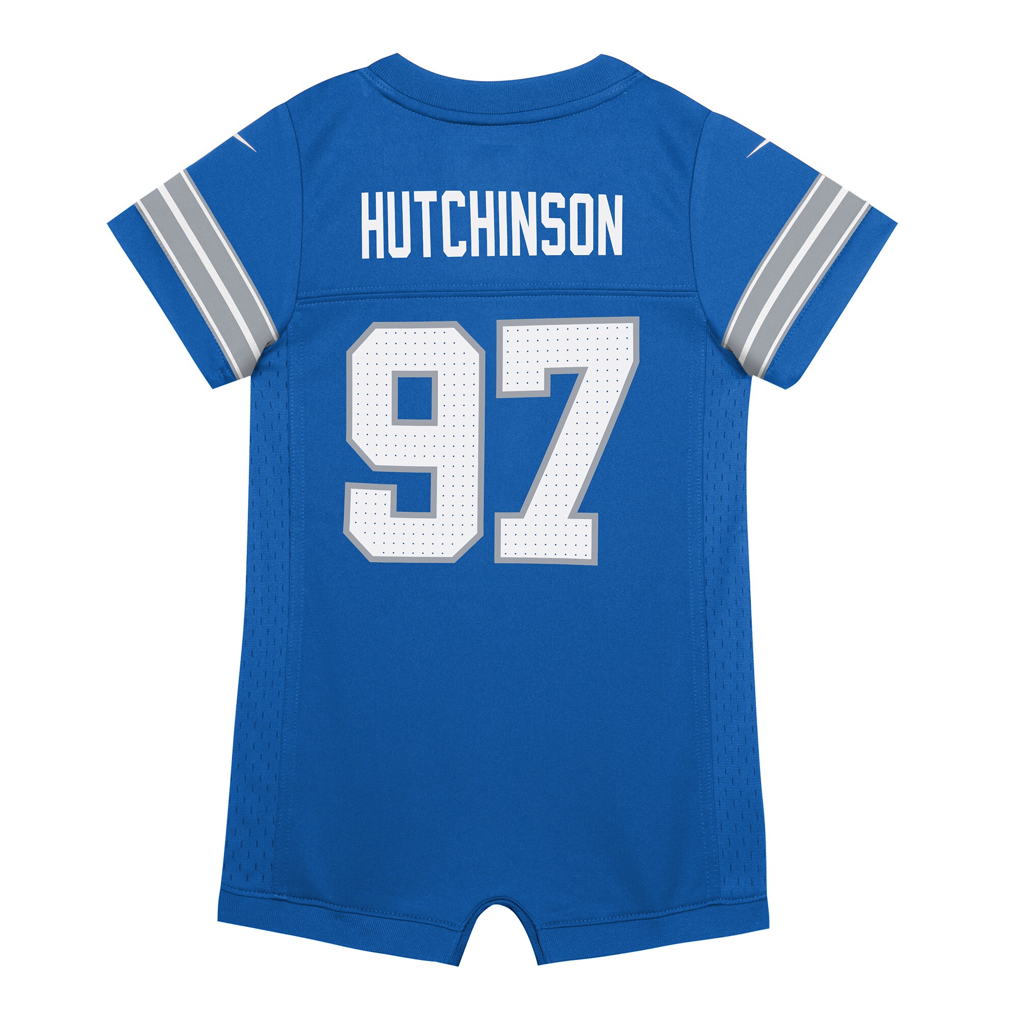 Aidan Hutchinson Detroit Lions Nike Newborn & Infant Game Romper Jersey – Blue Clowdercats