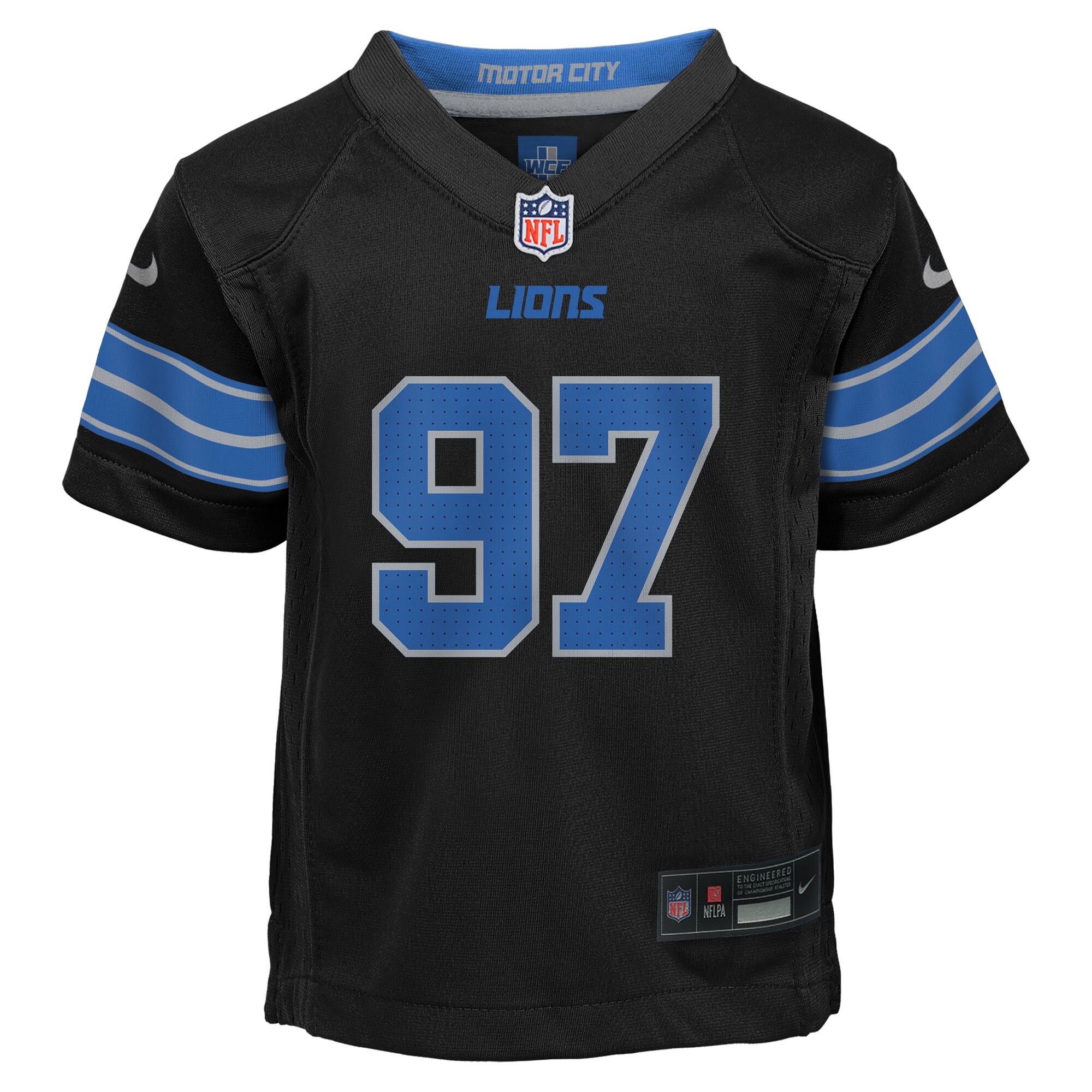 Aidan Hutchinson Detroit Lions Nike Preschool Alternate Player Game Jersey – Black Clowdercats