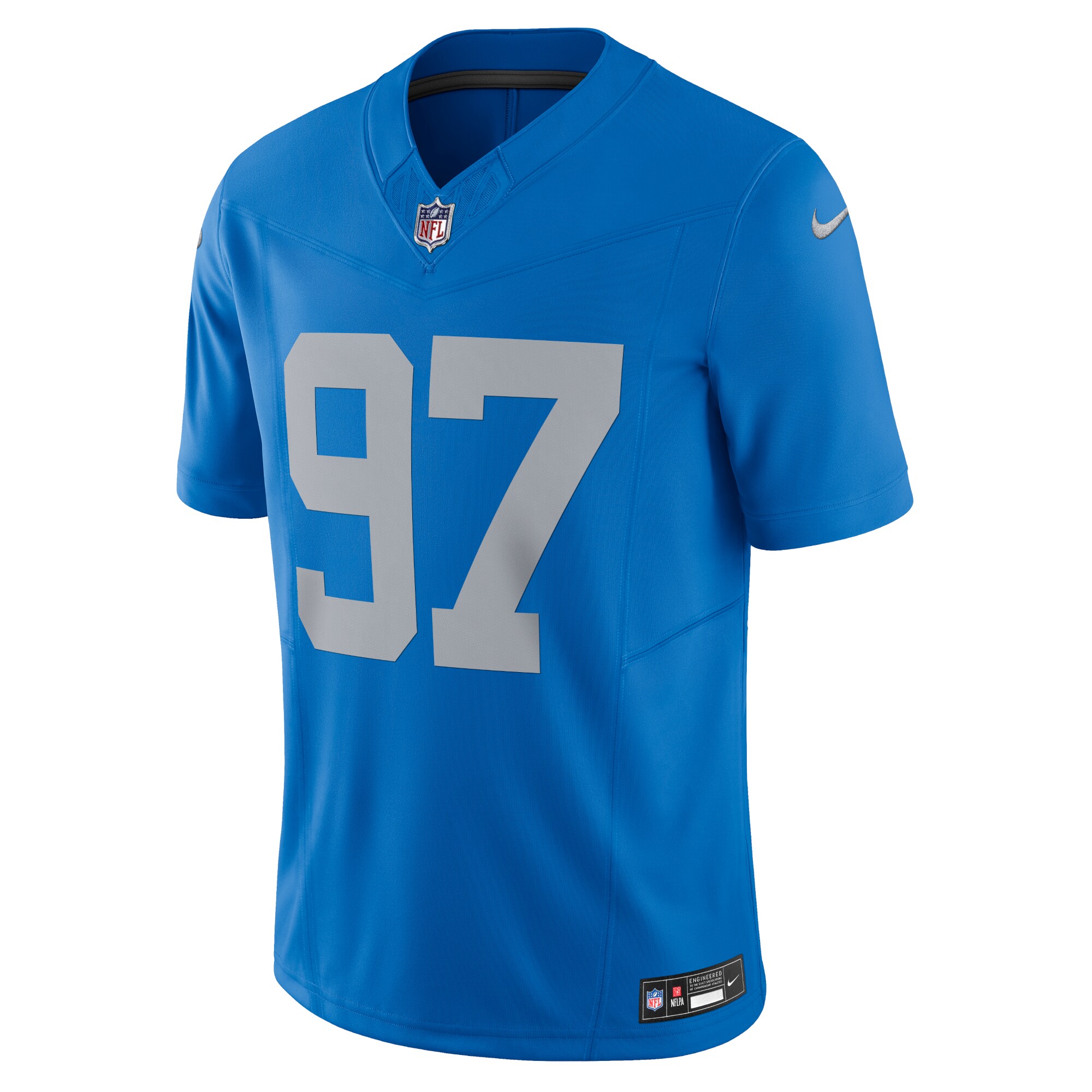 Aidan Hutchinson Detroit Lions Nike Vapor F.U.S.E. Alternate Limited Jersey – Blue Clowdercats