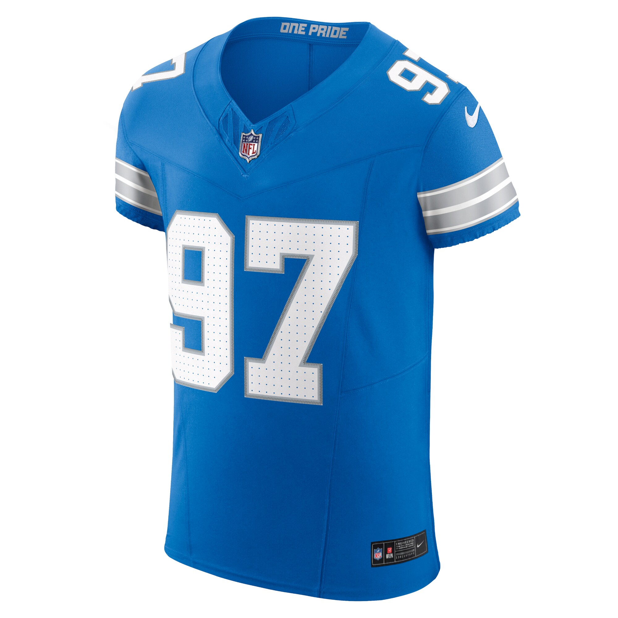 Aidan Hutchinson Detroit Lions Nike Vapor F.U.S.E. Elite Jersey – Blue Clowdercats