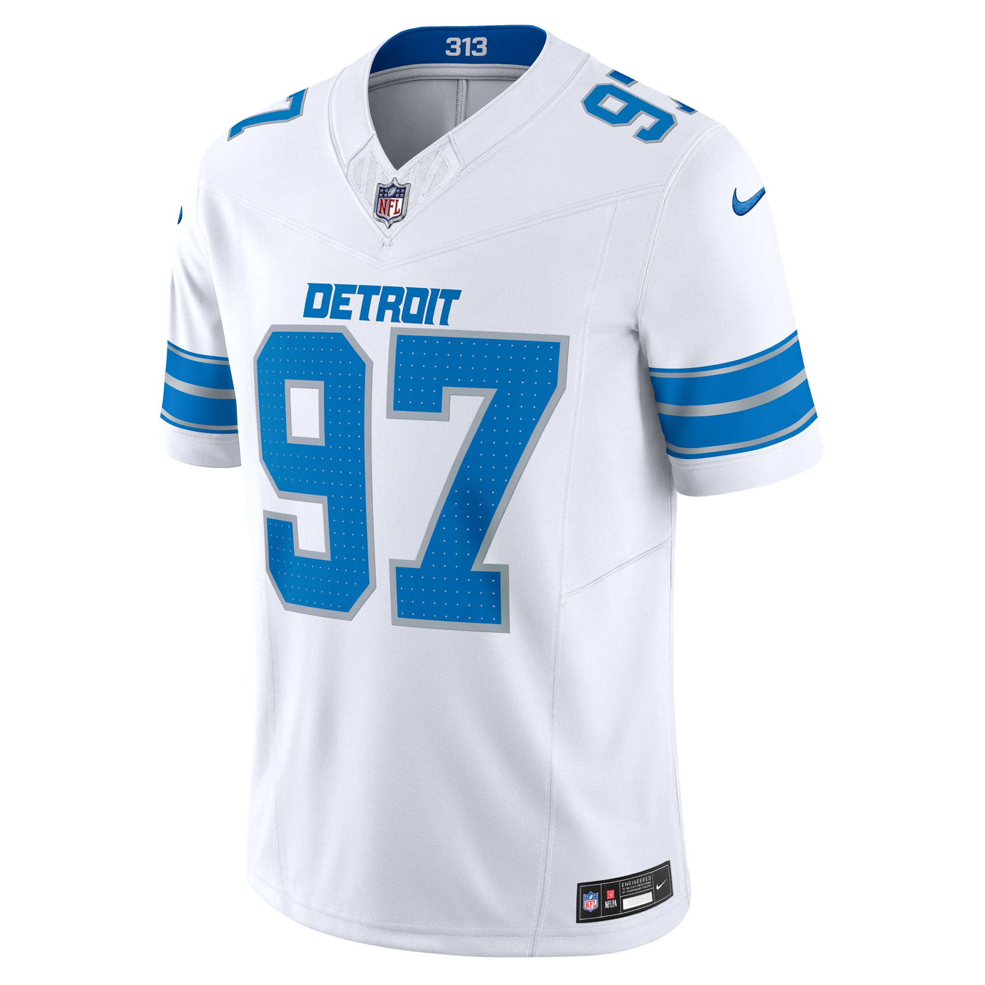 Aidan Hutchinson Detroit Lions Nike Vapor F.U.S.E. Limited Jersey – White Clowdercats