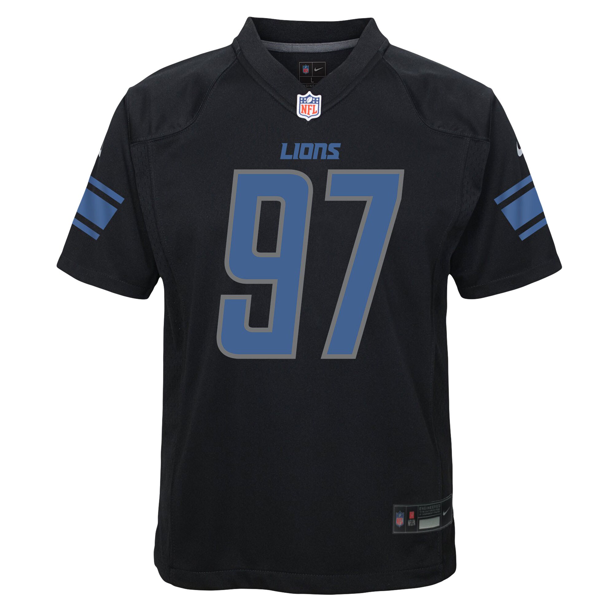 Aidan Hutchinson Detroit Lions Nike Youth Game Jersey – Black Clowdercats