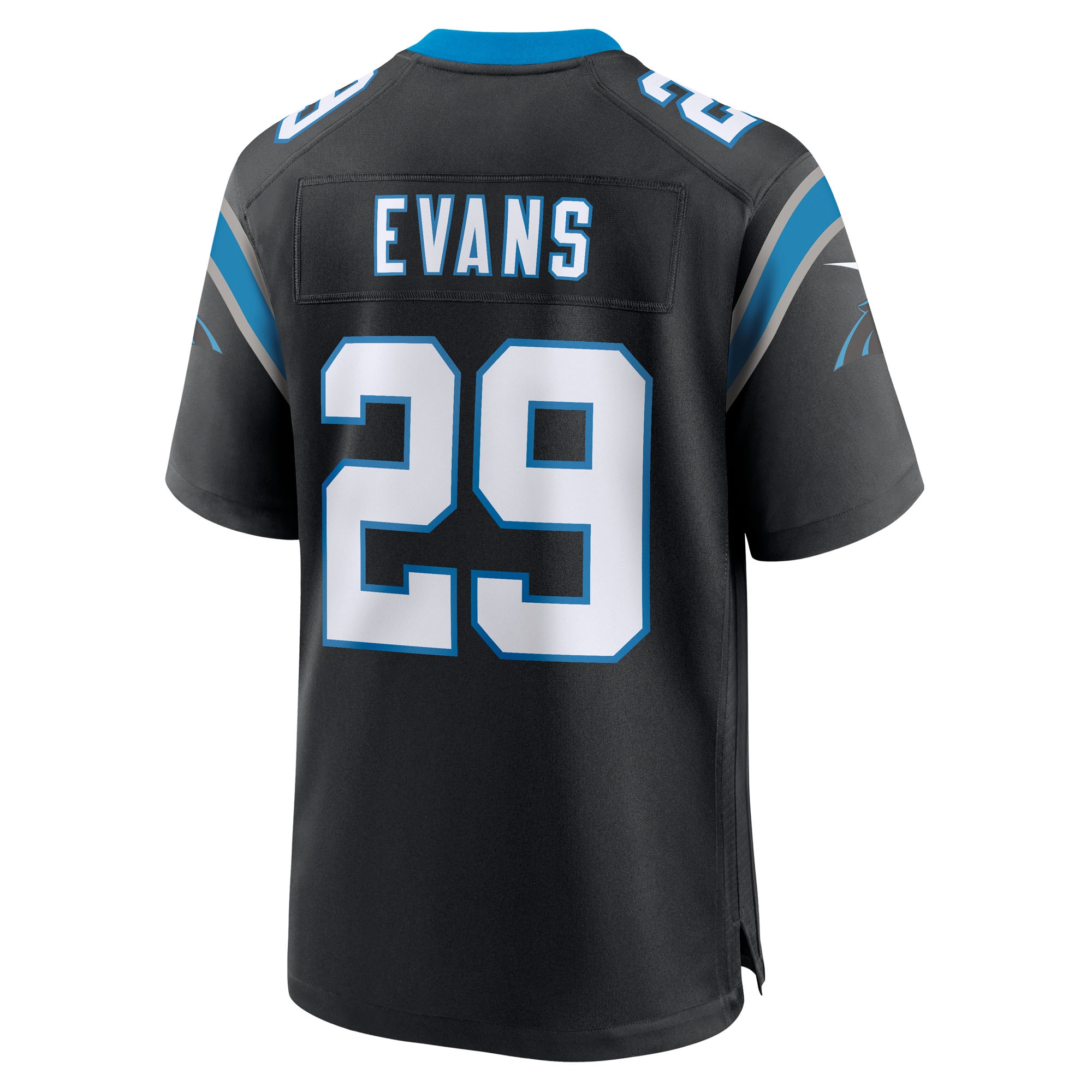 Akayleb Evans Carolina Panthers Nike Team Game Jersey – Black Clowdercats