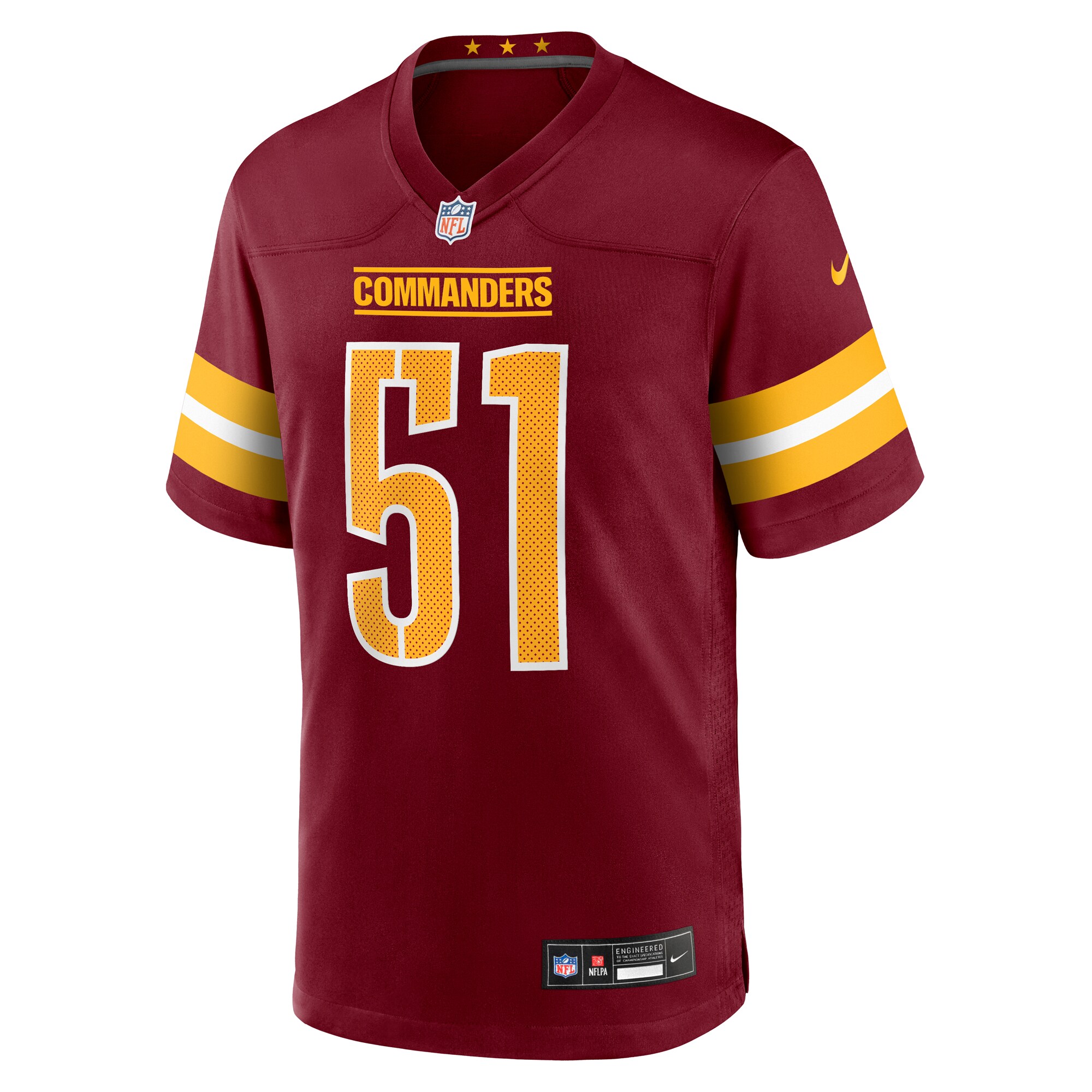 Ale Kaho Washington Commanders Nike Team Game Jersey – Burgundy Clowdercats
