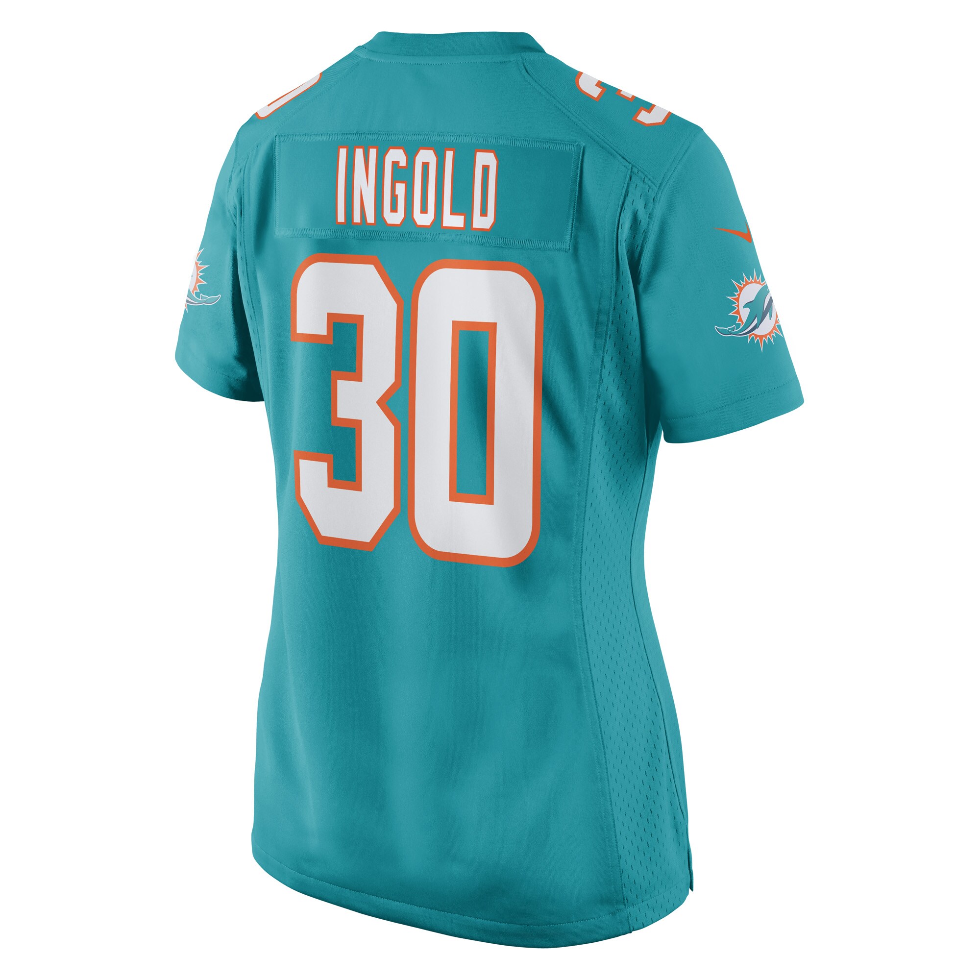 Alec Ingold Miami Dolphins Nike Women’s Game Player Jersey – Aqua Clowdercats
