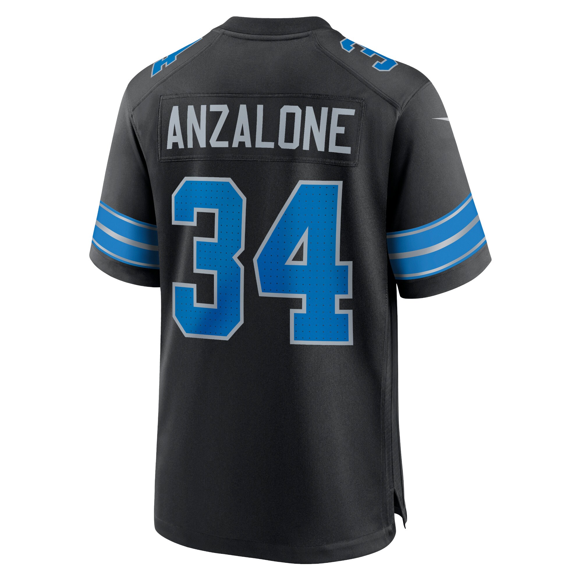 Alex Anzalone Detroit Lions Nike 2nd Alternate Game Jersey – Black Clowdercats